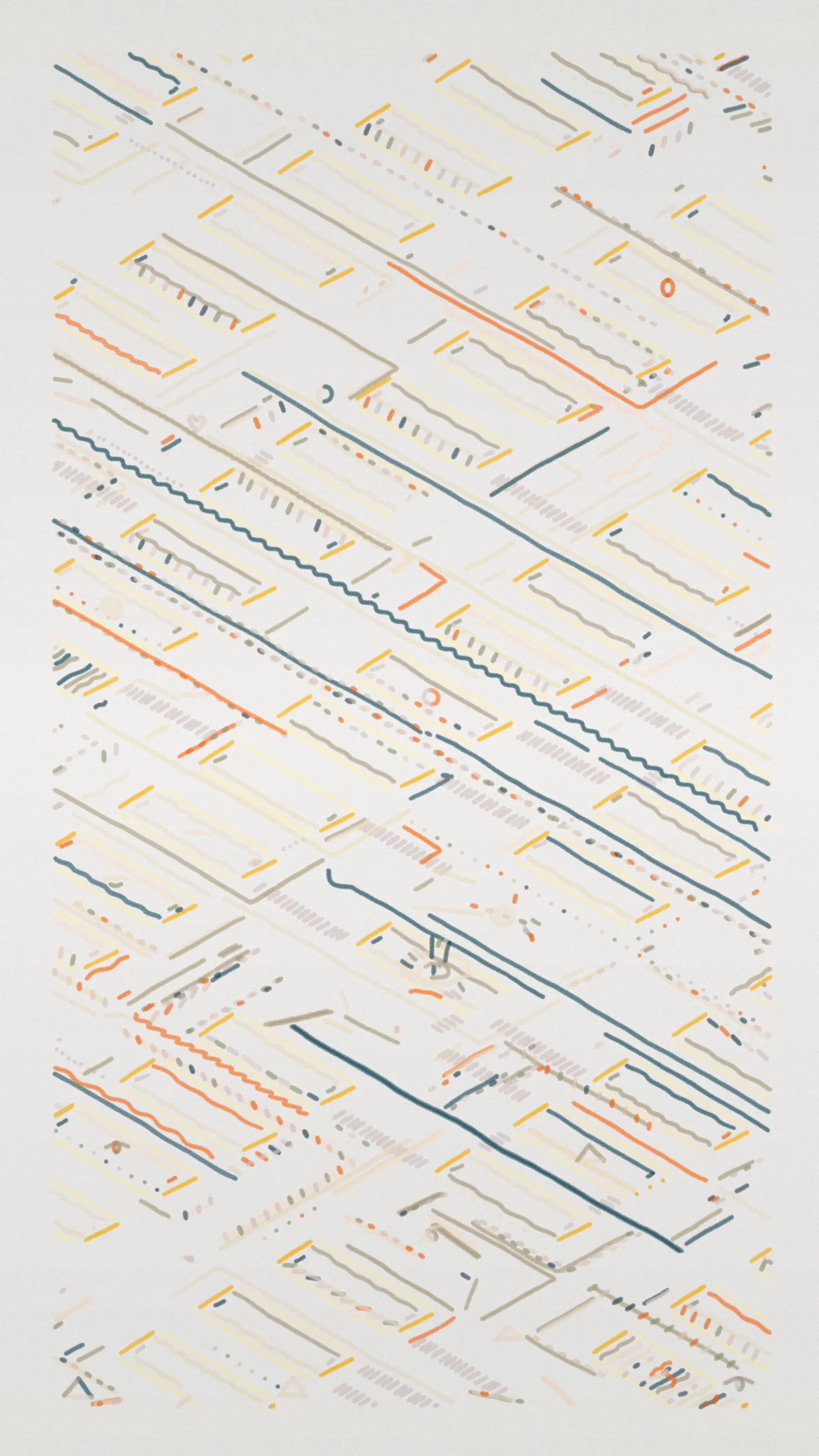 Cities is an exploration of how we view, experience, and recollect the vibrancy of the cities we visit and call home. Each cityscape provides a new terrain for the viewer to explore.

Cities draws upon various points of inspiration: From street-art murals and painted linework, to minimalistic and geometric modernism. Motion is elegantly captured through longer lines — these invoke visuals in the viewer’s mind akin to long-exposure urban photography. Layers of color raise questions and play into our perception of scale, depth, and time. Connections and subtle overlaps reflect the infinite stories, actions and reactions that make up our world. How does time seem to move faster in digital space, as in big cities like NYC?

Using the Bauhaus principle of gestalt, the art balances abstract lines with figurative elements. This contrast gives the viewer an “aha” moment as they connect the dots in their mind — even inserting themselves into each work, like the “YOU ARE HERE” markers we’ve all encountered so many times. 

Within each city you'll find traces of Efdot’s iconic visual language. The Glyphs find their way onto street intersections, evoking a sense of action along with narrative mystery.

Efdot’s lifelong connection to New York led him to start drawing these abstract cities by hand, later joining forces with Diid to make this collection represent an “infinite city”. Accordingly, the color palettes are all drawn both from Efdot’s painted work & from colors we naturally encounter in the city.
