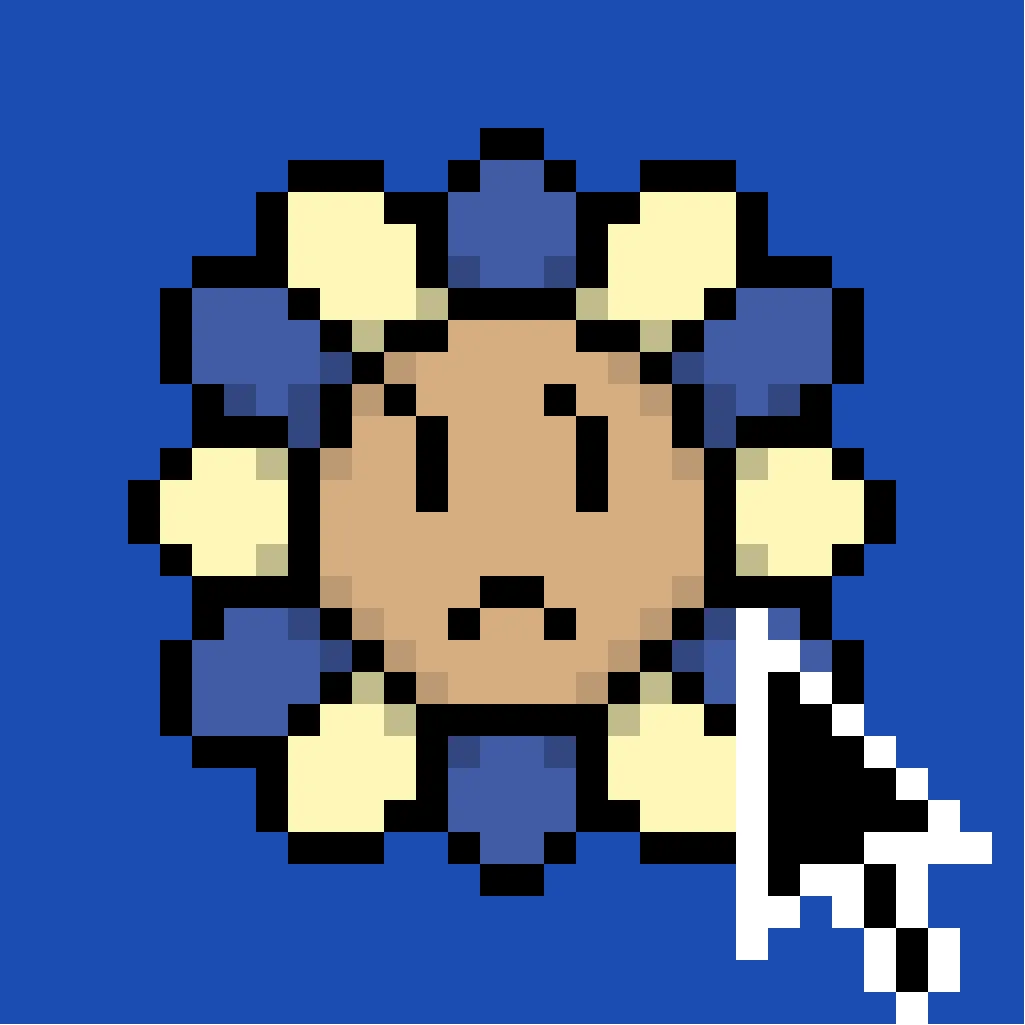 Murakami.Flowers is a work in which artist Takashi Murakami’s representative artwork, flowers, are expressed as dot art evocative of Japanese TV games created in the 1970s. The work is being developed with the number 108 as the keyword; a combination of 108 backgrounds and flower colors make up a field, and there are 108 fields. Each field has 108 flower images, resulting in 11,664 flower images in total. The number 108 is a reference to bonnō, or earthly temptations.

Murakami.Flowers NFTs are subject to the Collector Terms available here:https://murakamiflowers.kaikaikiki.com/collector.html. If you buy a Murakami.Flowers NFT, you do not receive commercial rights in the corresponding artwork.

©Takashi Murakami/Kaikai Kiki Co., Ltd. All Rights Reserved.