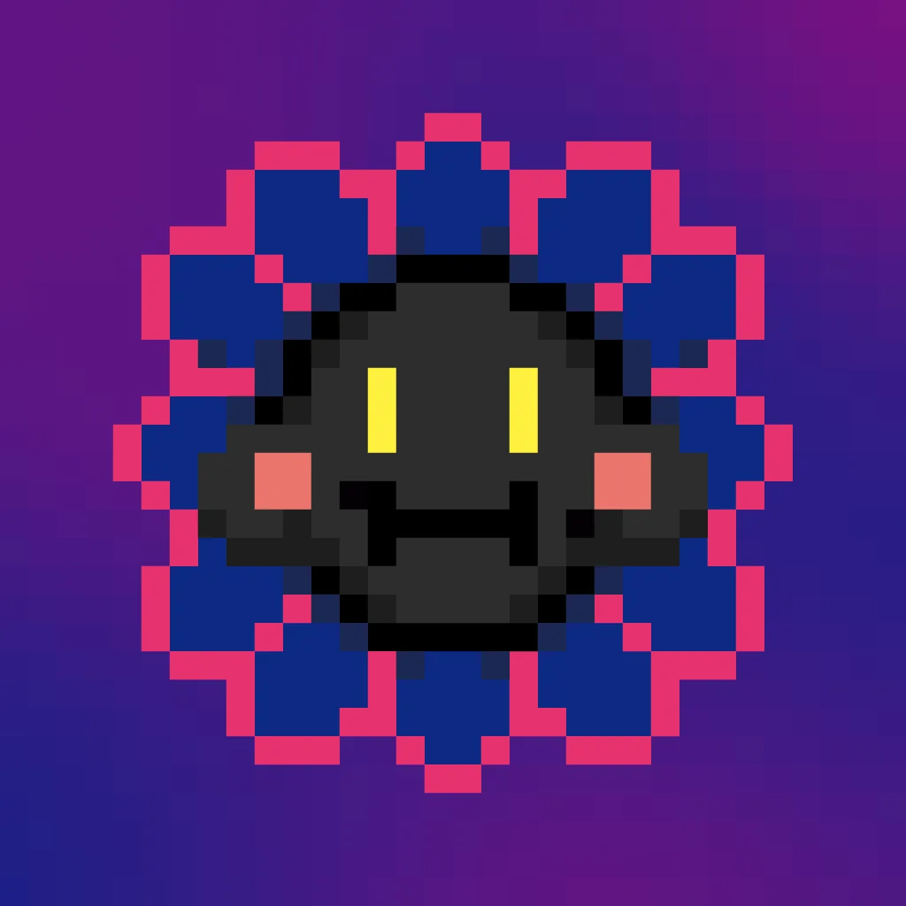 Murakami.Flowers is a work in which artist Takashi Murakami’s representative artwork, flowers, are expressed as dot art evocative of Japanese TV games created in the 1970s. The work is being developed with the number 108 as the keyword; a combination of 108 backgrounds and flower colors make up a field, and there are 108 fields. Each field has 108 flower images, resulting in 11,664 flower images in total. The number 108 is a reference to bonnō, or earthly temptations.

Murakami.Flowers NFTs are subject to the Collector Terms available here:https://murakamiflowers.kaikaikiki.com/collector.html. If you buy a Murakami.Flowers NFT, you do not receive commercial rights in the corresponding artwork.

©Takashi Murakami/Kaikai Kiki Co., Ltd. All Rights Reserved.