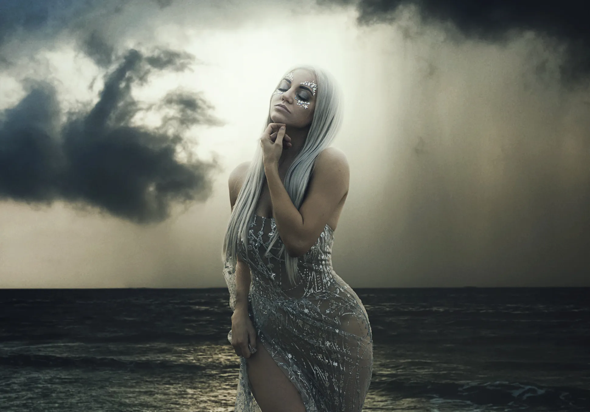 Meet me where black skies feed the tides?