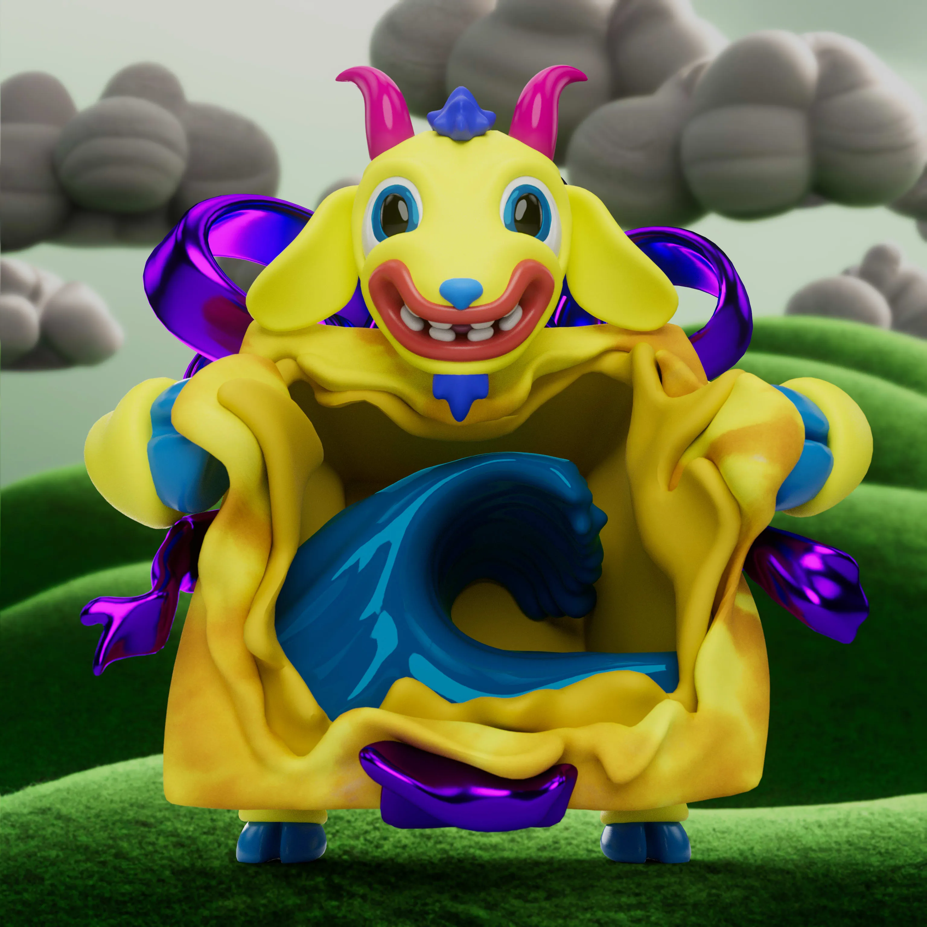 VeeFriends Mini Drops *Gift Goat JOY* - Created By [VeeFriends](https://veefriends.com) and [JOY](https://twitter.com/johnorionyoung)

*Gift Goat JOY* is a collection of 555 unique NFTs. 

Artist John Orion Young, known as JOY, brings his exuberant and colorful JOYWORLD style to the Gift Goat universe.

The original owner of this NFT also received a June Oven, a technologically innovative space-saving smart kitchen that combines 6 appliances into one.

This token is a part of the Gift Goat series and a VeeFriends Mini Drop collectible that lives on the Ethereum blockchain. 'Gift Goat JOY' is gift #9 of 18. 

This NFT does not grant you previous or future gifts from the Gift Goat Gifting Experience. For more information on the Gift Goat Series, please visit: https://veefriends.com/giftgoat

JOY

[joy.world](https://www.joy.world/)<br />
[Instagram](https://www.instagram.com/johnorionyoung/)<br />
[Twitter](https://twitter.com/johnorionyoung)