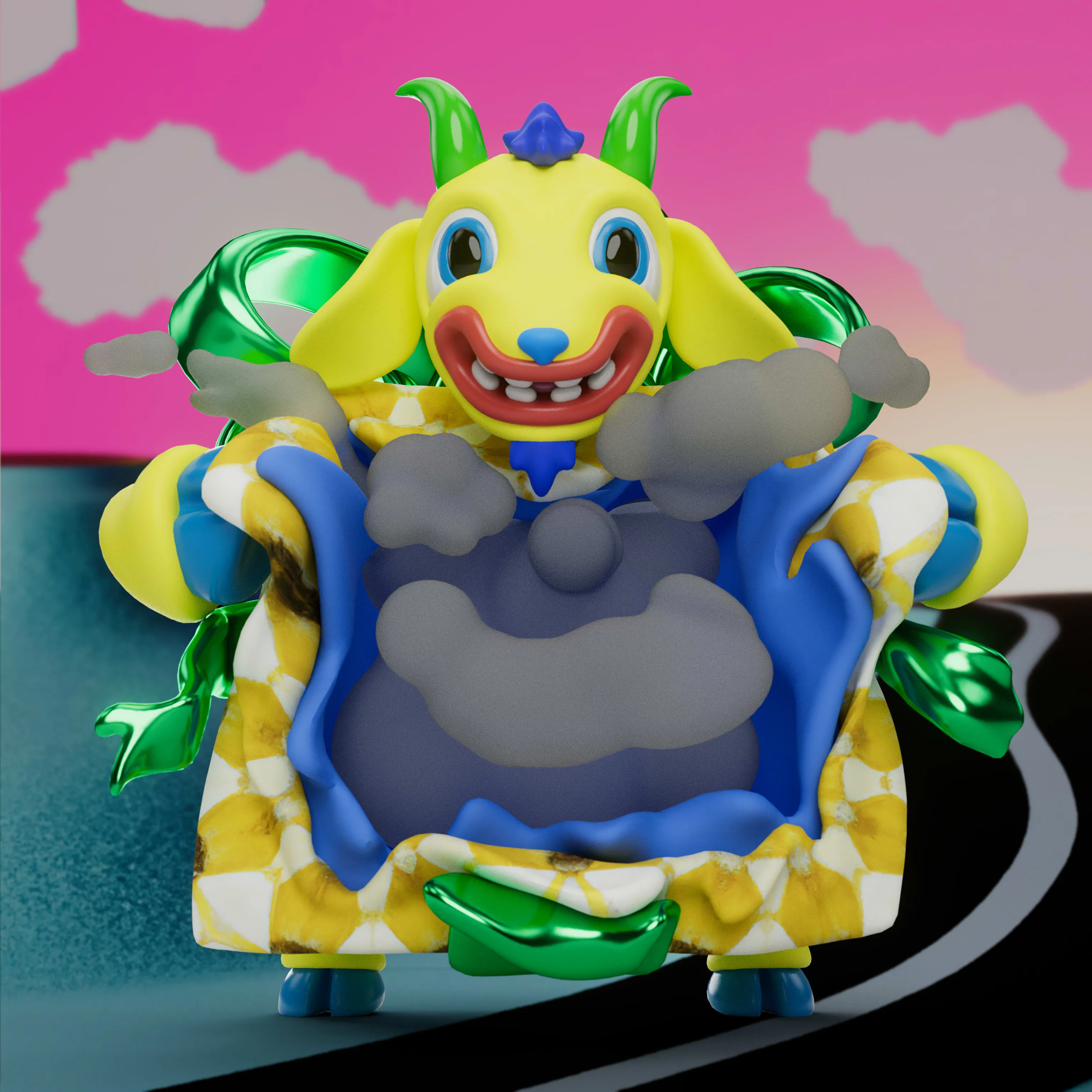 VeeFriends Mini Drops *Gift Goat JOY* - Created By [VeeFriends](https://veefriends.com) and [JOY](https://twitter.com/johnorionyoung)

*Gift Goat JOY* is a collection of 555 unique NFTs. 

Artist John Orion Young, known as JOY, brings his exuberant and colorful JOYWORLD style to the Gift Goat universe.

The original owner of this NFT also received a June Oven, a technologically innovative space-saving smart kitchen that combines 6 appliances into one.

This token is a part of the Gift Goat series and a VeeFriends Mini Drop collectible that lives on the Ethereum blockchain. 'Gift Goat JOY' is gift #9 of 18. 

This NFT does not grant you previous or future gifts from the Gift Goat Gifting Experience. For more information on the Gift Goat Series, please visit: https://veefriends.com/giftgoat

JOY

[joy.world](https://www.joy.world/)<br />
[Instagram](https://www.instagram.com/johnorionyoung/)<br />
[Twitter](https://twitter.com/johnorionyoung)