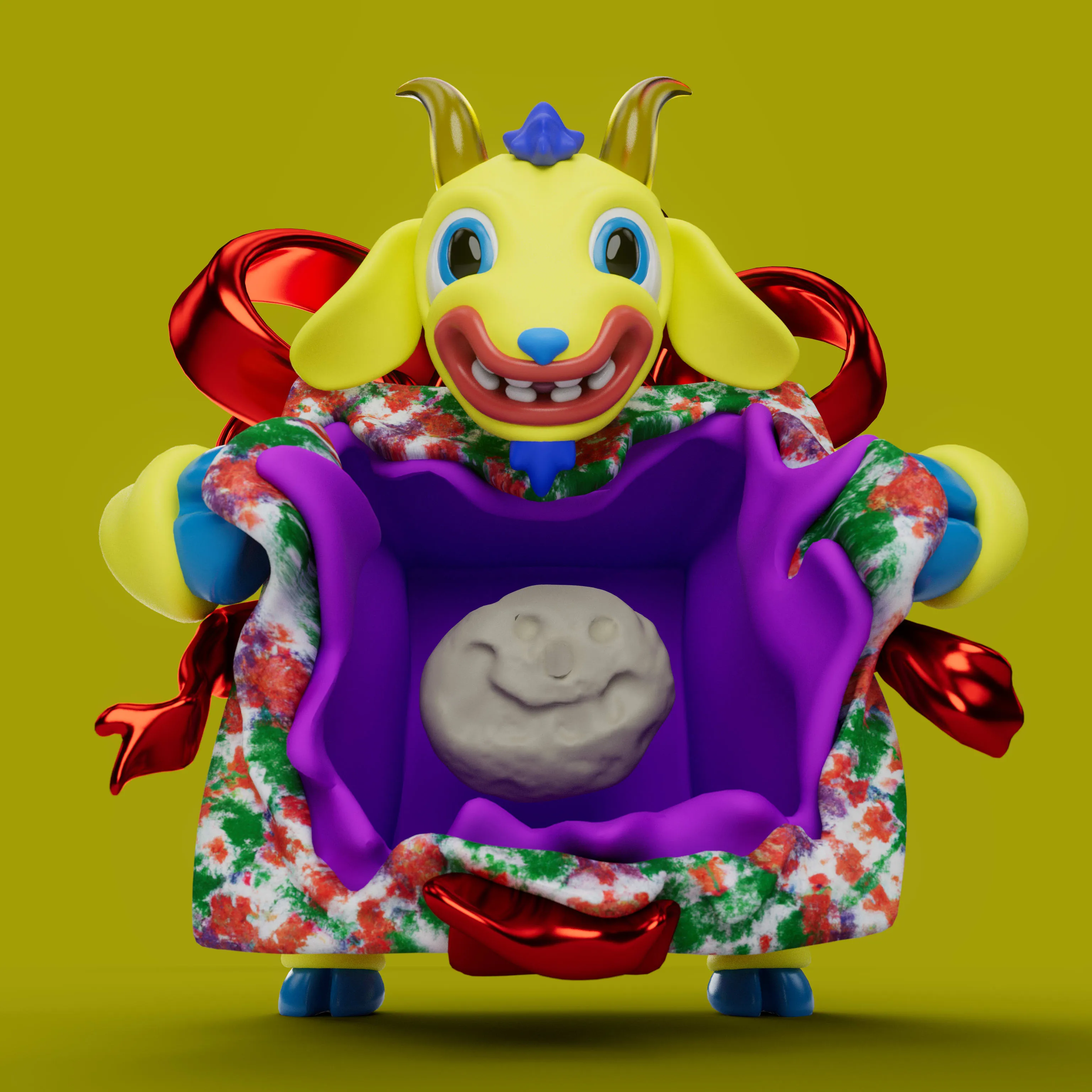 VeeFriends Mini Drops *Gift Goat JOY* - Created By [VeeFriends](https://veefriends.com) and [JOY](https://twitter.com/johnorionyoung)

*Gift Goat JOY* is a collection of 555 unique NFTs. 

Artist John Orion Young, known as JOY, brings his exuberant and colorful JOYWORLD style to the Gift Goat universe.

The original owner of this NFT also received a June Oven, a technologically innovative space-saving smart kitchen that combines 6 appliances into one.

This token is a part of the Gift Goat series and a VeeFriends Mini Drop collectible that lives on the Ethereum blockchain. 'Gift Goat JOY' is gift #9 of 18. 

This NFT does not grant you previous or future gifts from the Gift Goat Gifting Experience. For more information on the Gift Goat Series, please visit: https://veefriends.com/giftgoat

JOY

[joy.world](https://www.joy.world/)<br />
[Instagram](https://www.instagram.com/johnorionyoung/)<br />
[Twitter](https://twitter.com/johnorionyoung)