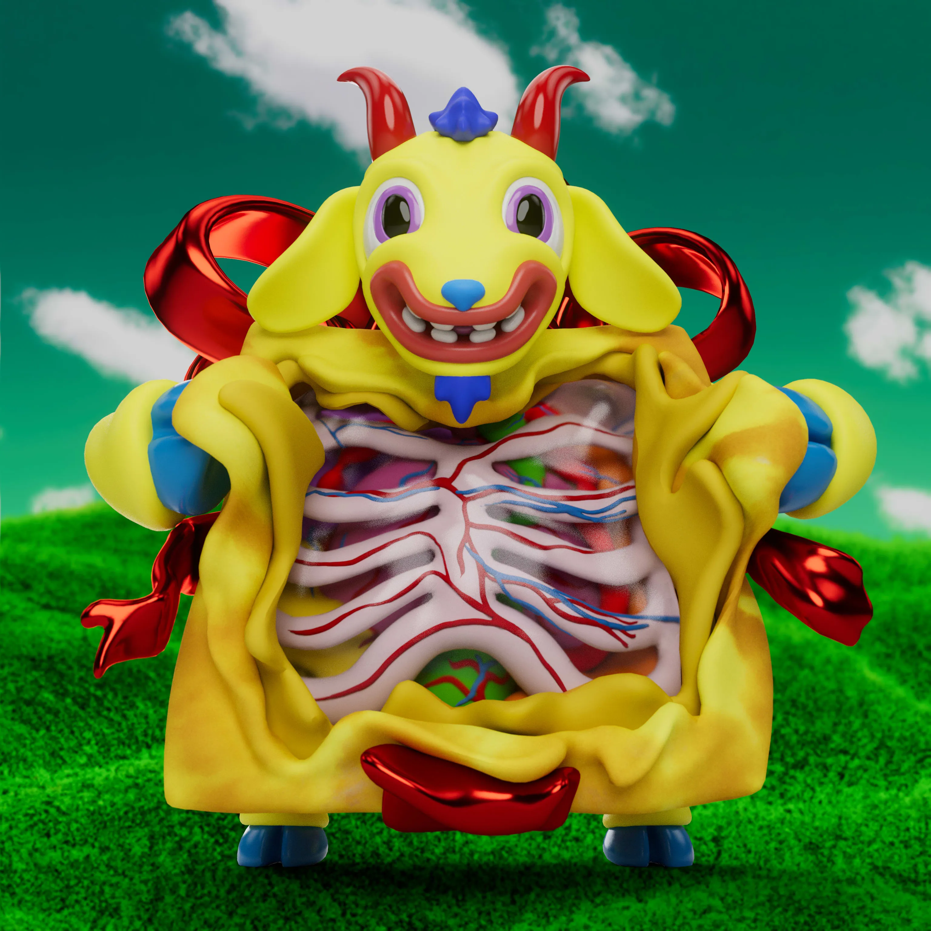 VeeFriends Mini Drops *Gift Goat JOY* - Created By [VeeFriends](https://veefriends.com) and [JOY](https://twitter.com/johnorionyoung)

*Gift Goat JOY* is a collection of 555 unique NFTs. 

Artist John Orion Young, known as JOY, brings his exuberant and colorful JOYWORLD style to the Gift Goat universe.

The original owner of this NFT also received a June Oven, a technologically innovative space-saving smart kitchen that combines 6 appliances into one.

This token is a part of the Gift Goat series and a VeeFriends Mini Drop collectible that lives on the Ethereum blockchain. 'Gift Goat JOY' is gift #9 of 18. 

This NFT does not grant you previous or future gifts from the Gift Goat Gifting Experience. For more information on the Gift Goat Series, please visit: https://veefriends.com/giftgoat

JOY

[joy.world](https://www.joy.world/)<br />
[Instagram](https://www.instagram.com/johnorionyoung/)<br />
[Twitter](https://twitter.com/johnorionyoung)