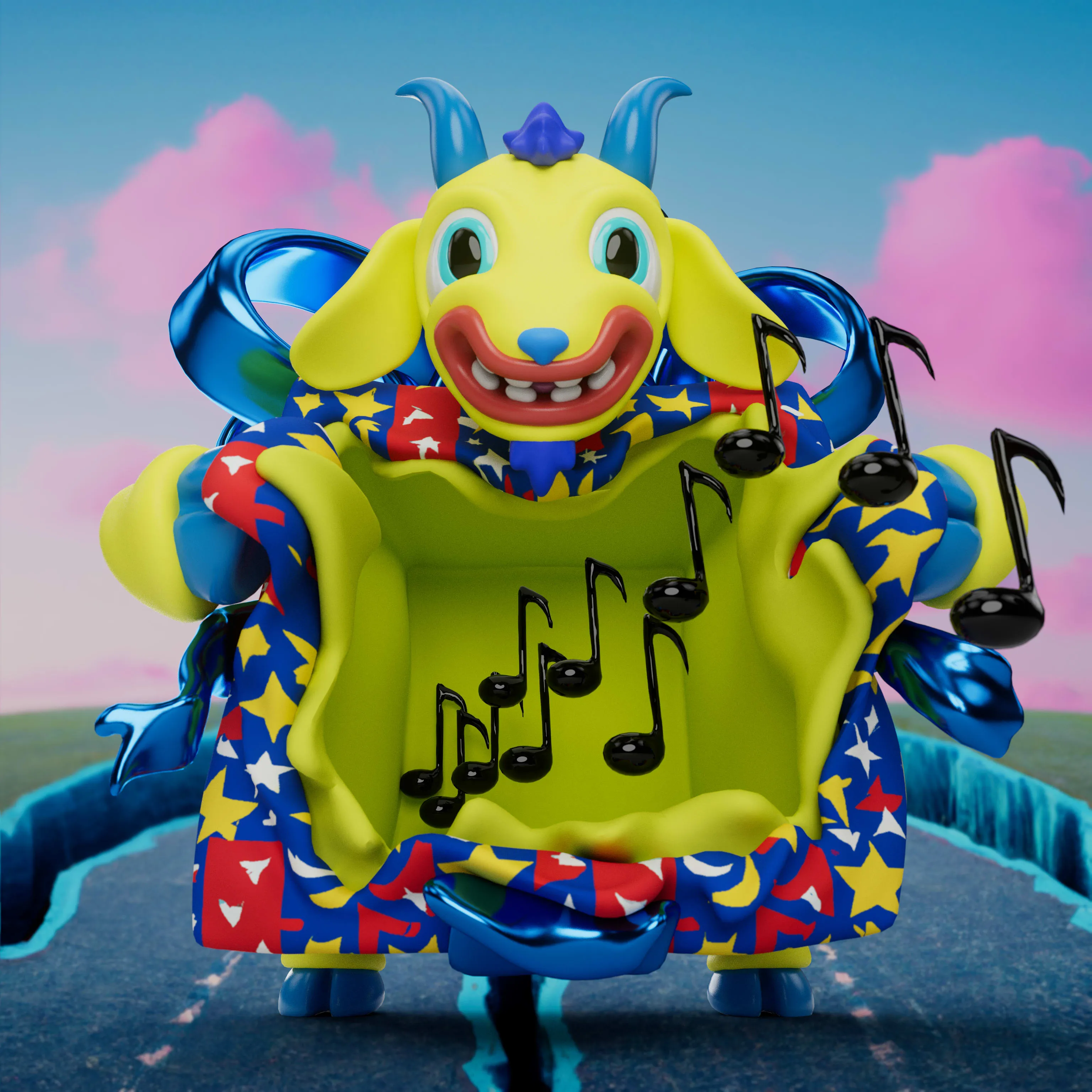 VeeFriends Mini Drops *Gift Goat JOY* - Created By [VeeFriends](https://veefriends.com) and [JOY](https://twitter.com/johnorionyoung)

*Gift Goat JOY* is a collection of 555 unique NFTs. 

Artist John Orion Young, known as JOY, brings his exuberant and colorful JOYWORLD style to the Gift Goat universe.

The original owner of this NFT also received a June Oven, a technologically innovative space-saving smart kitchen that combines 6 appliances into one.

This token is a part of the Gift Goat series and a VeeFriends Mini Drop collectible that lives on the Ethereum blockchain. 'Gift Goat JOY' is gift #9 of 18. 

This NFT does not grant you previous or future gifts from the Gift Goat Gifting Experience. For more information on the Gift Goat Series, please visit: https://veefriends.com/giftgoat

JOY

[joy.world](https://www.joy.world/)<br />
[Instagram](https://www.instagram.com/johnorionyoung/)<br />
[Twitter](https://twitter.com/johnorionyoung)