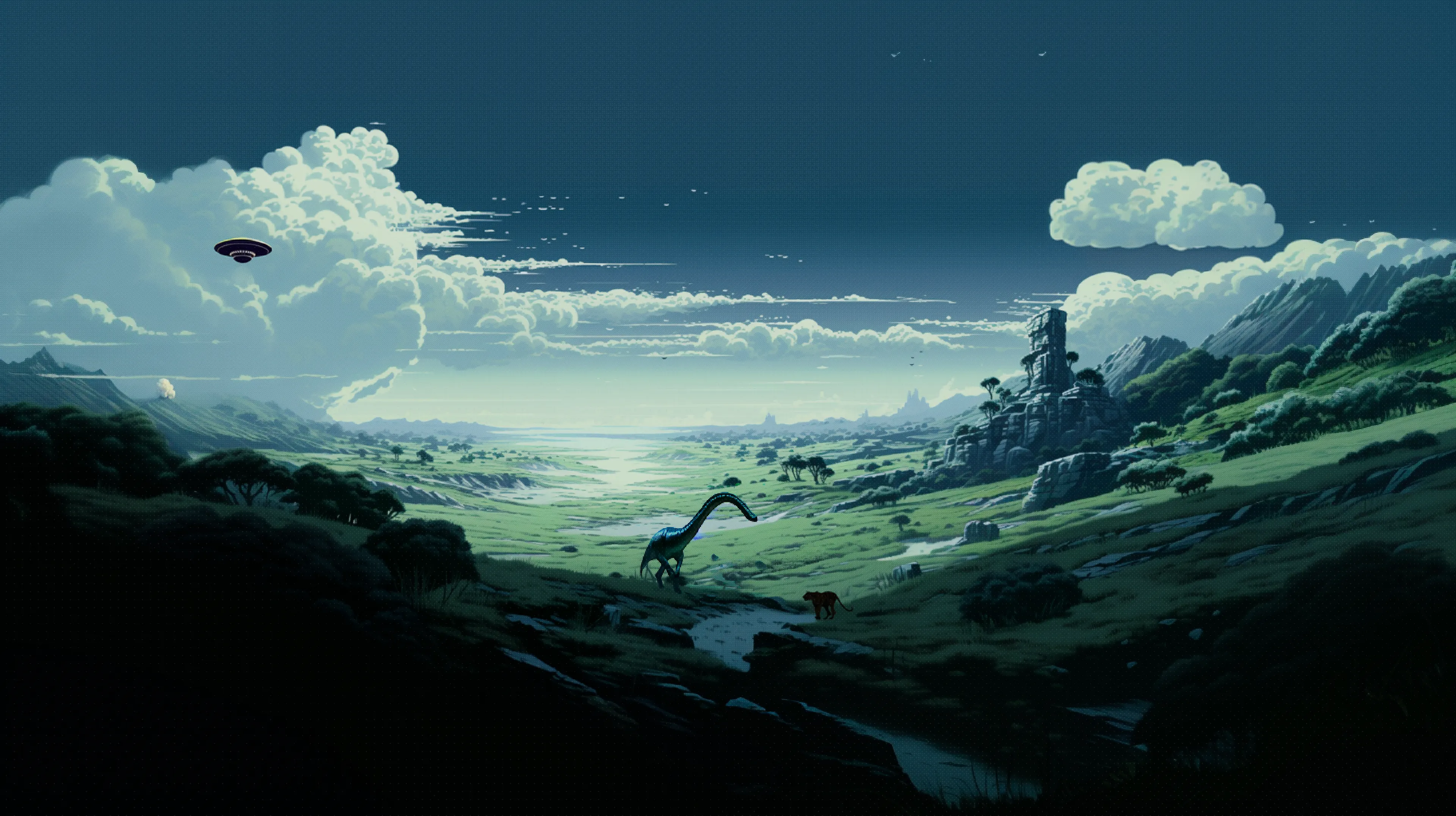 Located atop a mountain range on a far-flung planet lies a vast plateau that boasts a plethora of extraordinary features. Here, one can encounter a variety of rare creatures, immerse themselves in ancient cultures, explore dense forests that have stood the test of time, and witness the fiery activity of active volcanoes. Yet, the most intriguing aspect of this place is its claim to offer immortality to those who seek it.

Where would you go from your vantage point? Every step you take is fundamental.