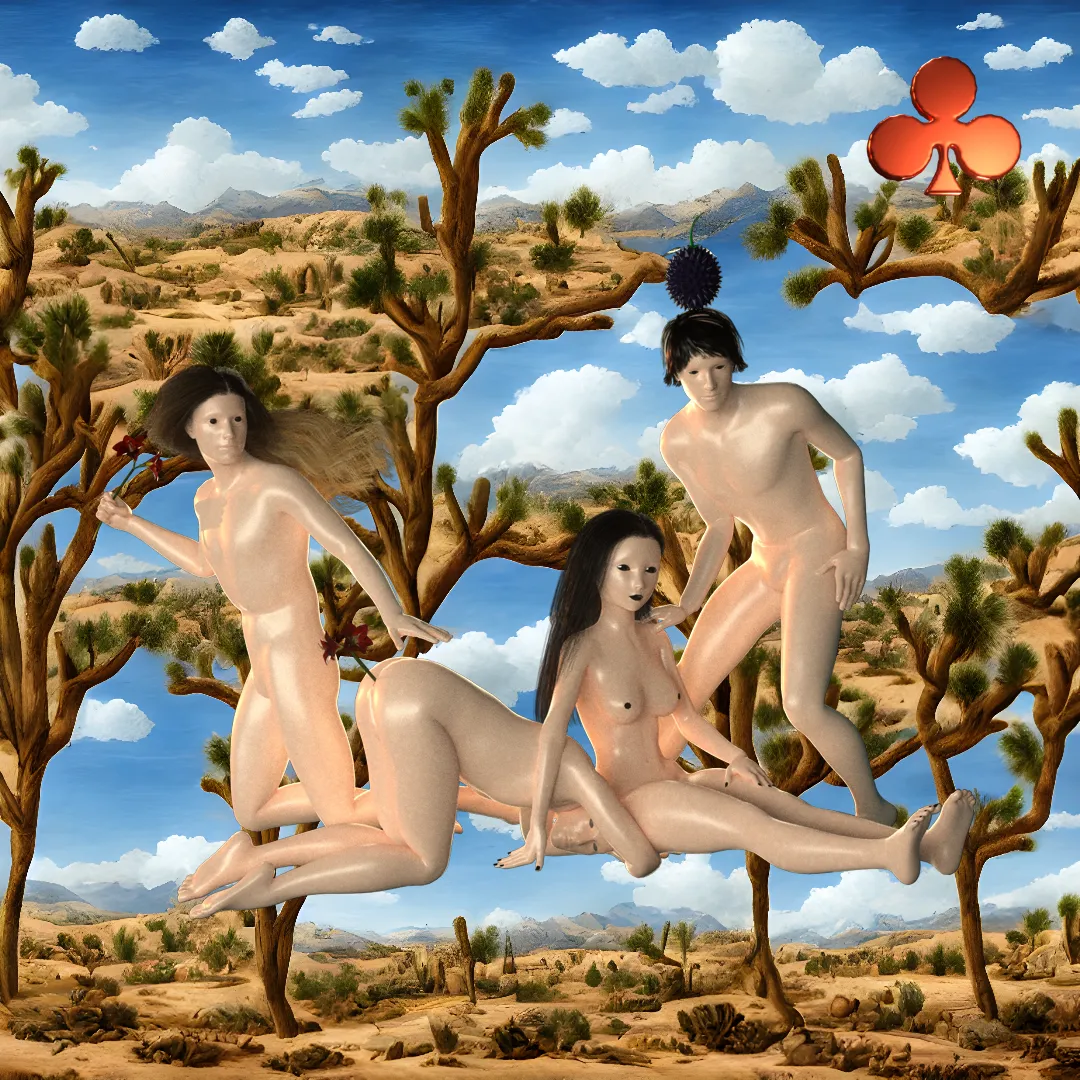 Gardens of Felt Zine is a limited edition 1/1 art collection inspired by The Garden of Earthly Delights with original 3D renderings by Ty Vadovich; AI, and executive production by Mark Sabb; and Web3 development by Max Bochman