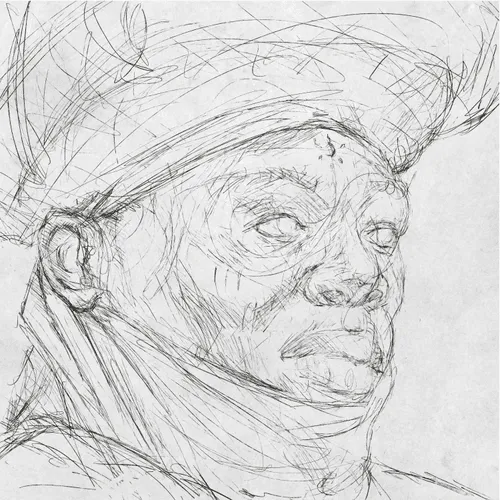 The sketch of a study I'm working on.