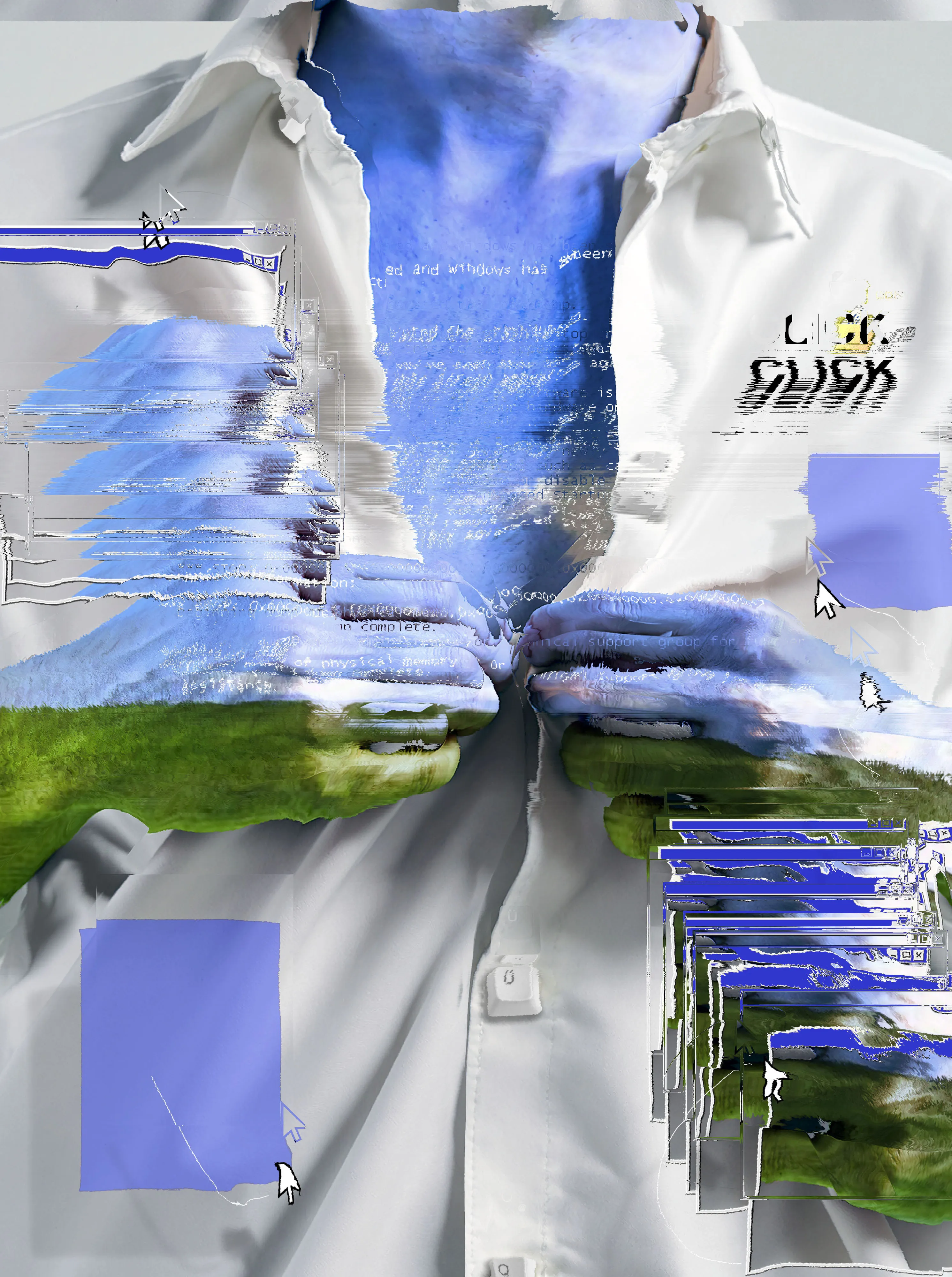 "Maison" relates to the rapid changes in the modern world and the evolutionary processes occurring in art as it encounters the accelerating pace of the digital era. The fluidity of creativity and its ability to adapt to change resonate with new aesthetic codes that emerge not merely as a tribute to the times but as a reflection of the global quest for forms and meanings. Just as in fashion, cyclical changes and the revival of past trends give rise to unexpected combinations, a unique dynamic constantly forms within the cultural sphere, where the familiar intertwines with experimentation. The turn of the millennium comes to mind—a time when discussions of potential technological "glitches" were paralleled by society's enthusiasm for new digital possibilities. It was then, in the context of the emerging Y2K aesthetic, that the foundations for visual solutions were laid, solutions that have now become an almost natural part of the broader cultural landscape. In such contexts, a person seems to continuously type queries into a search bar: seeking fresh perspectives on familiar objects, striving to grasp the rhythm of shifting benchmarks, and tentatively exploring future directions. "Maison" conveys this sense of endless searching, where the exploration of past visual and conceptual layers generates a new vector for reflection. The work combines the speed of updates with profound artistic impulses, creating a space where experimentation becomes a kind of response to the question of what we are trying to find in life, culture, and art.
