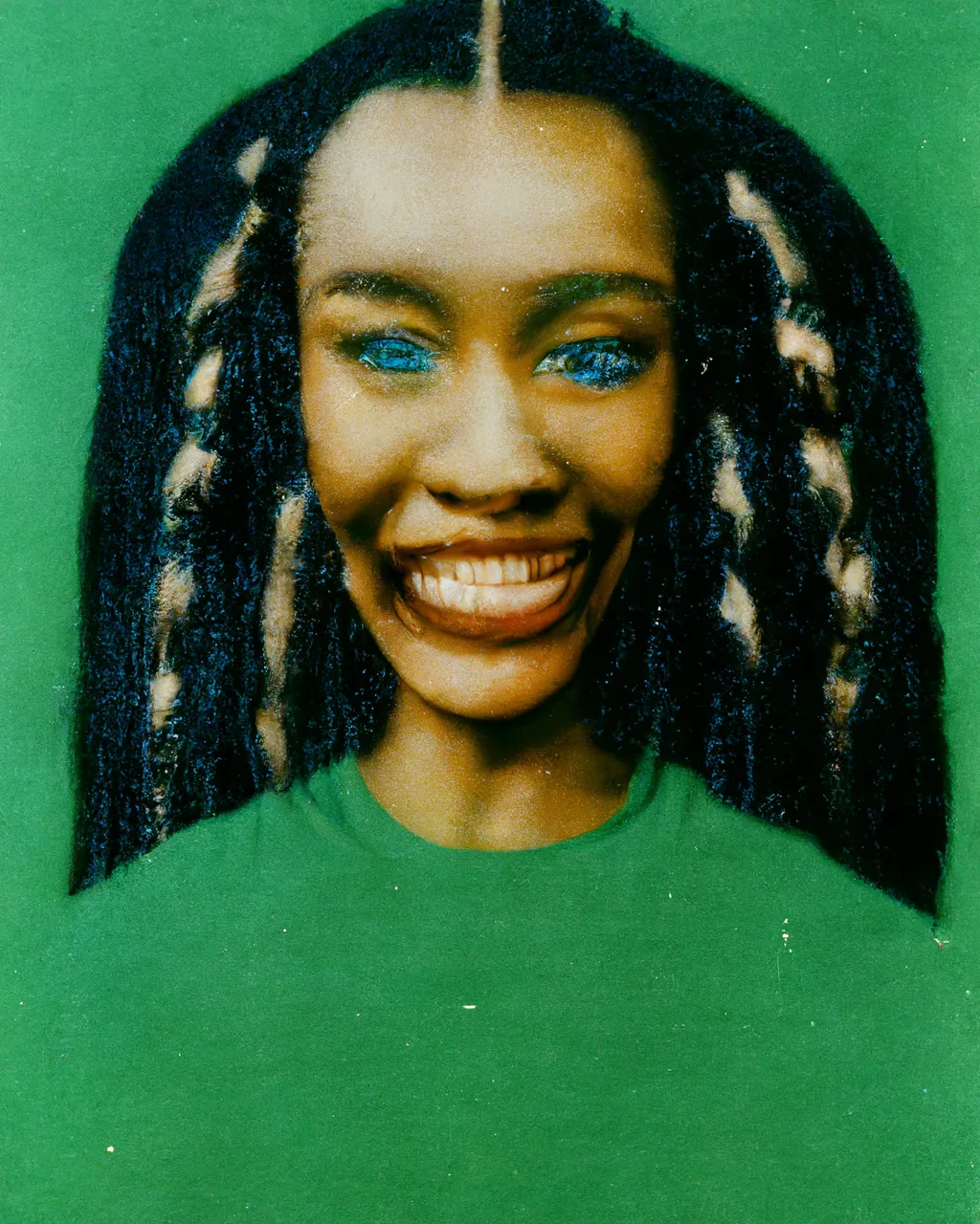 A visual exploration of Black hair texture and hairstyles as interpreted by Midjourney's (v3) text-to-image algorithm. I'm interested in the algorithm's visualizations of the type 4 hair texture, which is characterized by its tight, dense, and coily strands. What does the algorithm make of the coils and twists? What does it make of the way type 4 hair can be styled in an Afro, in box-braids?

