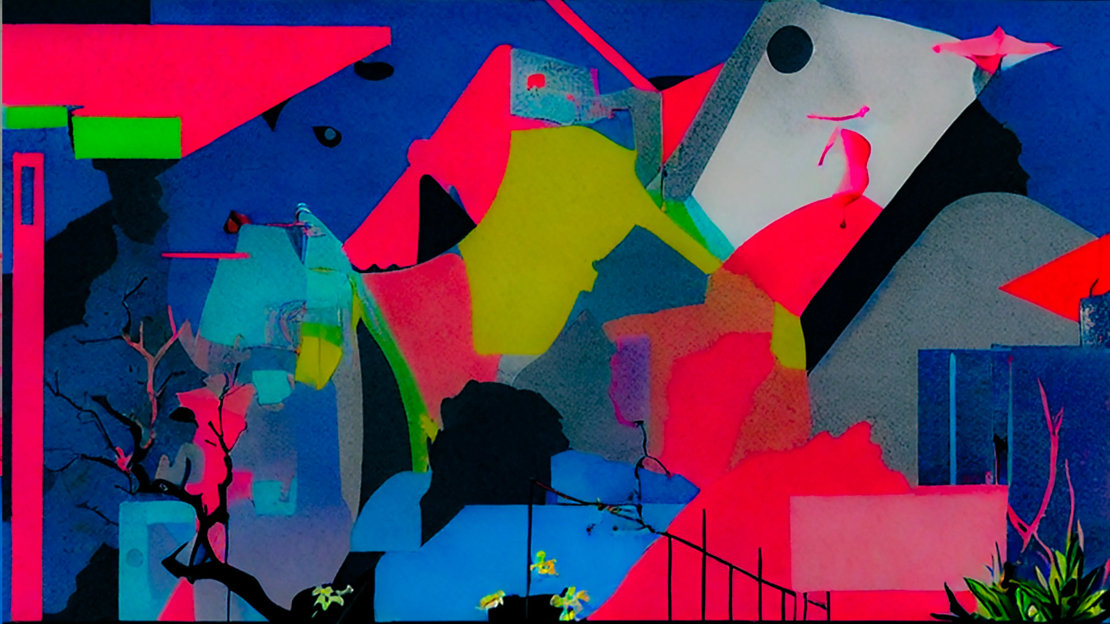 In the distance, a tree without leaves stood tall and imposing, adding to the eerie atmosphere of the murky air. The sight of its twisted branches and the gnarled trunk was enough to cause a sense of unease in anyone walking down the hazy lane. The tree seemed to be a relic of the past, a reminder of the lane's forgotten history and mysterious past.