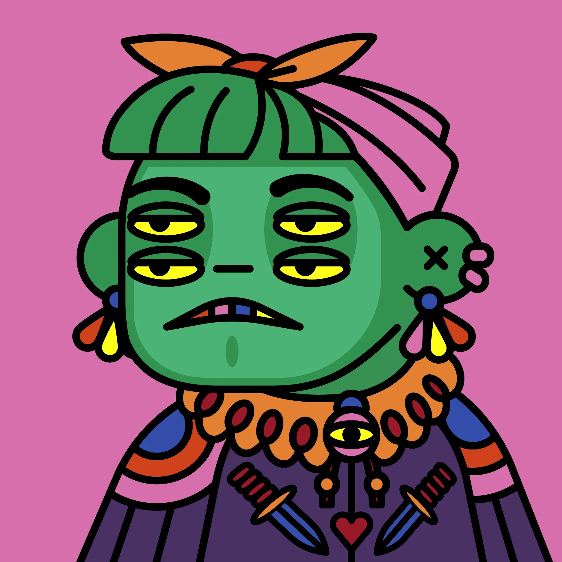 A limited edition series of Deadfellaz featuring beloved NFT artists and collections in celebration of Halloween 2021.