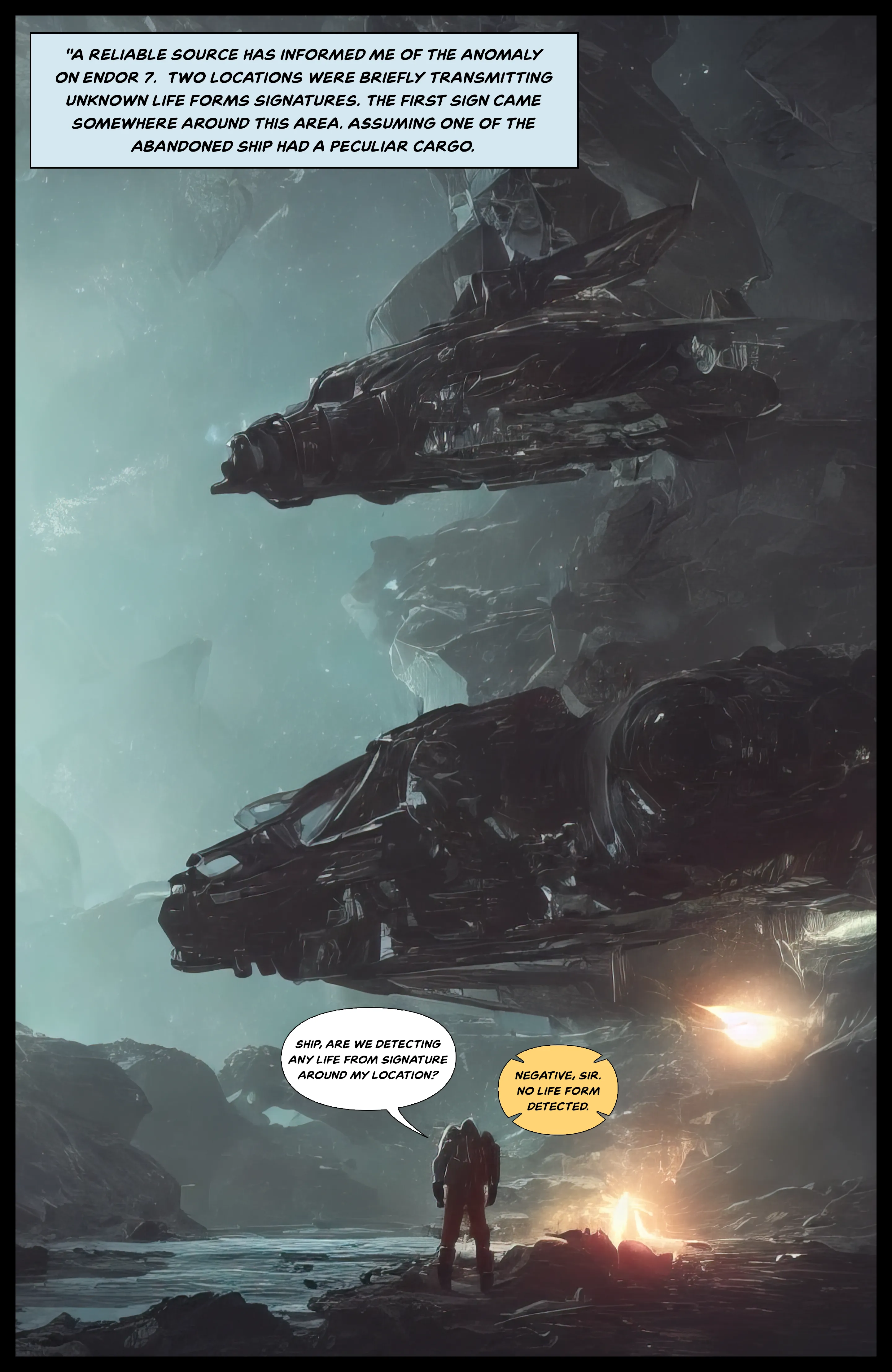 Species: Origins // Page 4
AI-driven comic book by Deconstruct // 

The search for new exobiology species continues across the vast latent space.