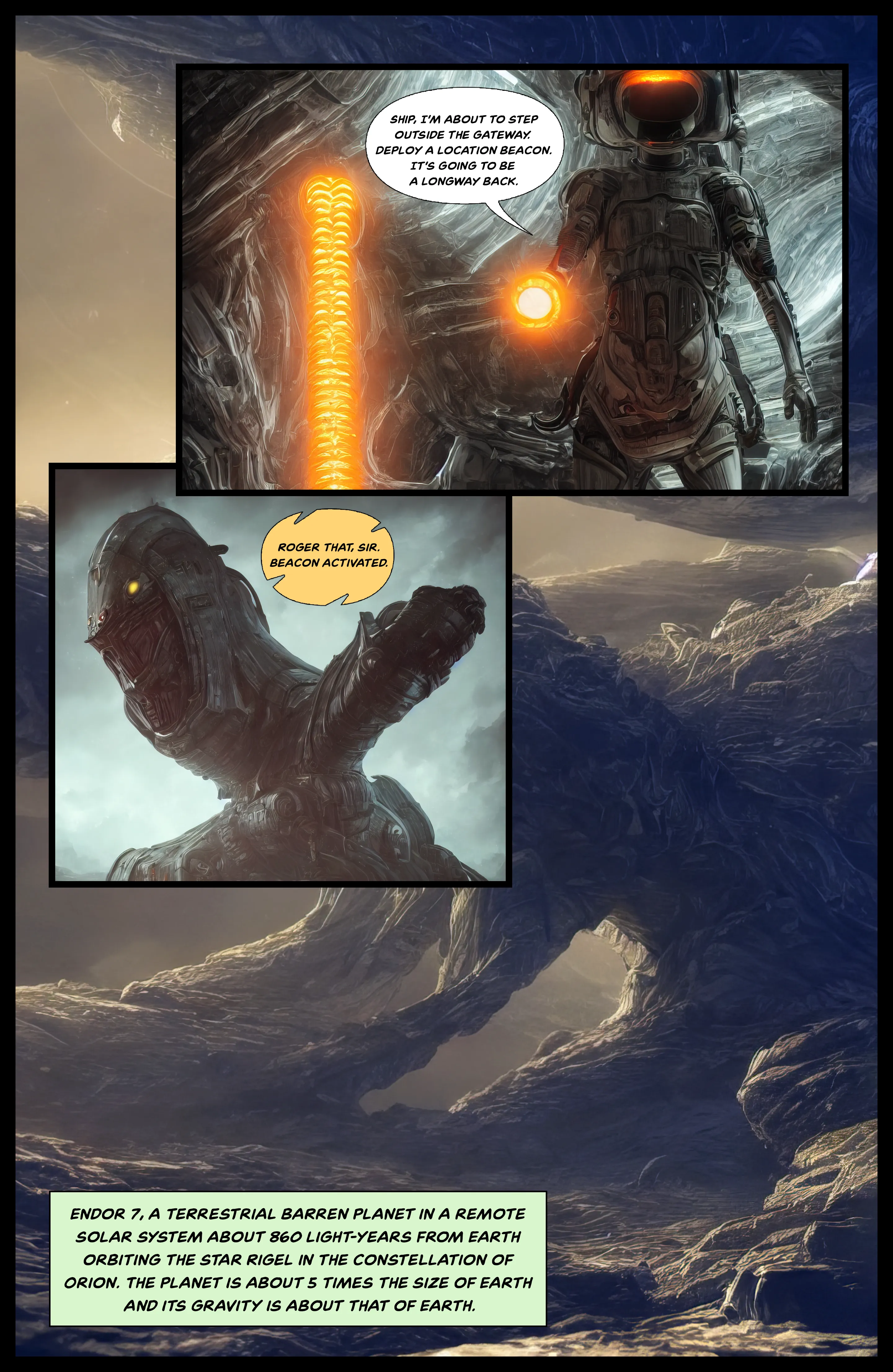 Species: Origins // Page 2
AI-driven comic book by Deconstruct // 

The search for new exobiology species continues across the vast latent space.