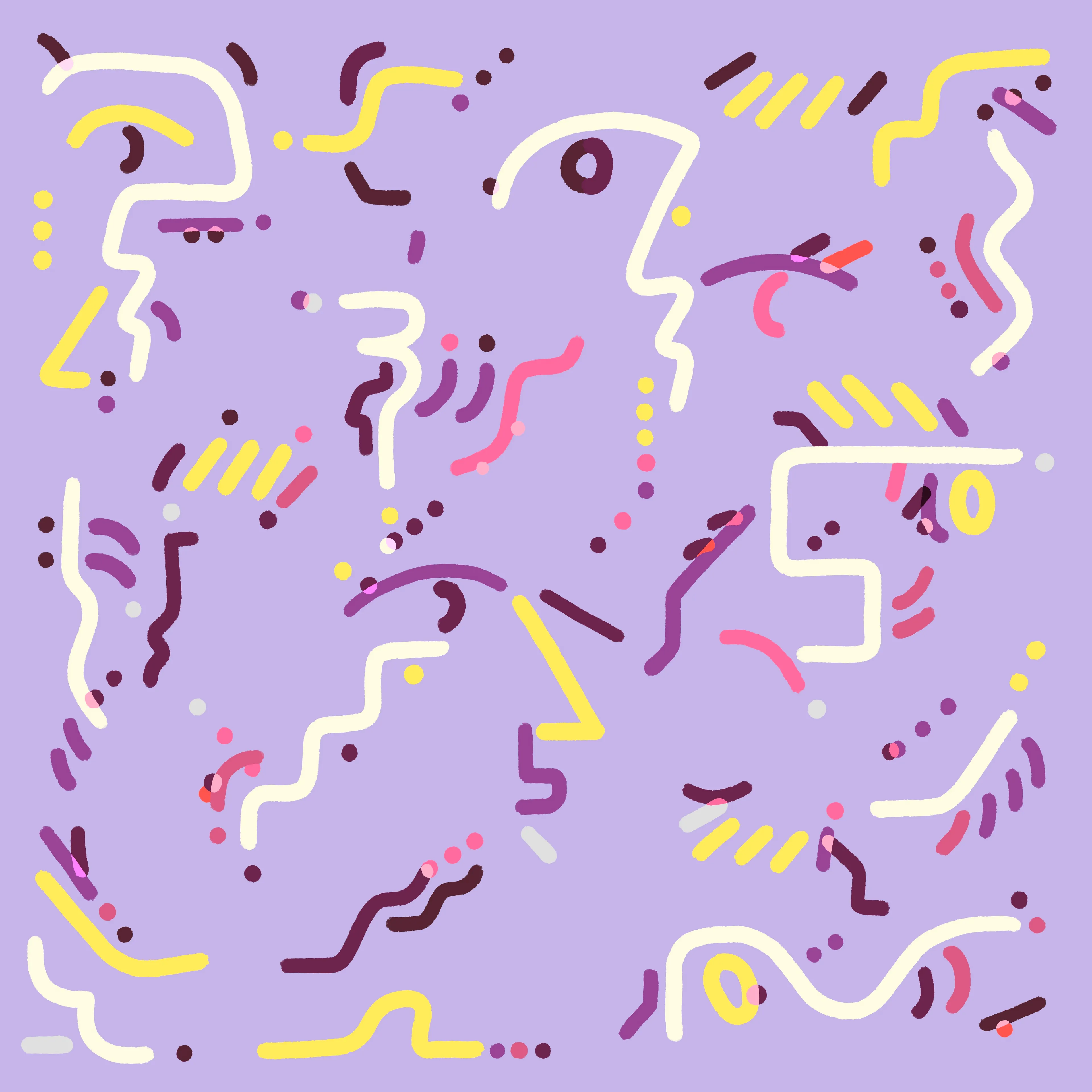 Lavender Kush was inspired by that first hit of freshness; like the first day of the year that it truly feels like Spring.

1/1 Digital Artwork by Efdot  
2022  
4000 x 4000 px

The winner of this NFT auction will have access to claim the original painting (40" x 40").