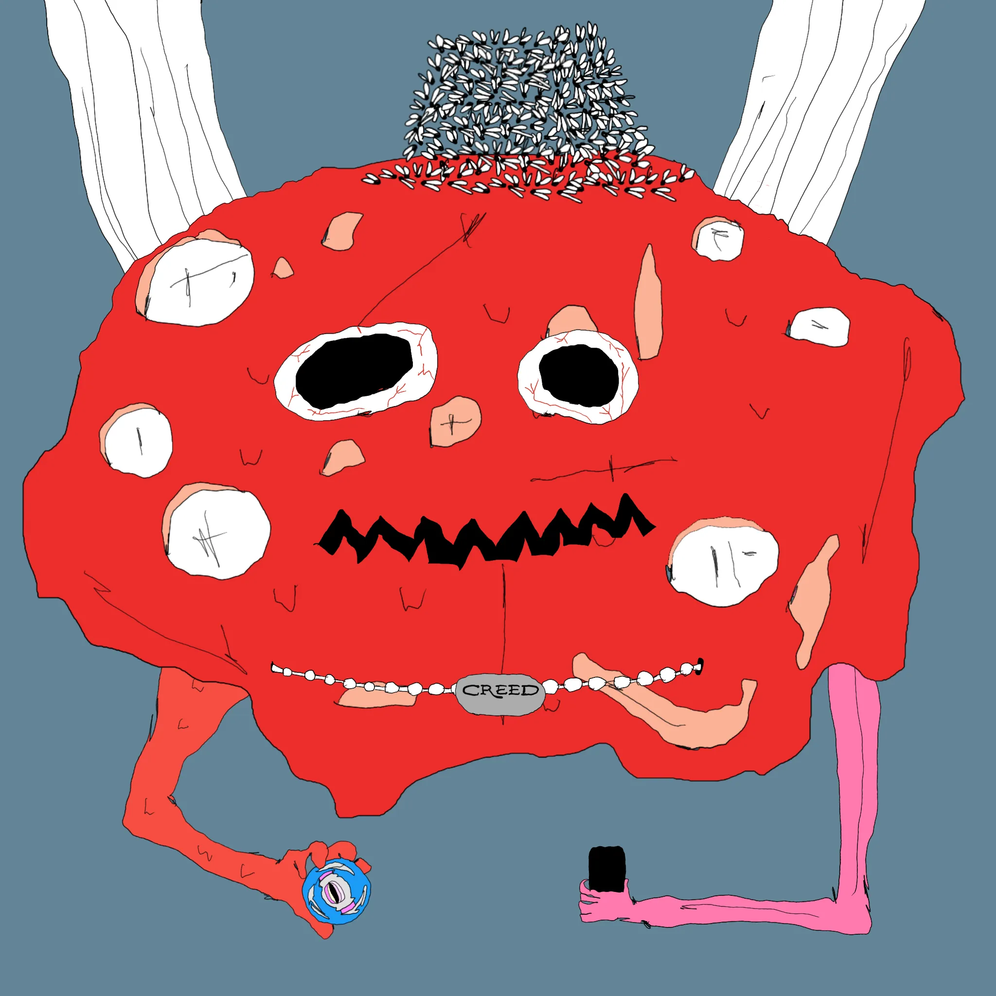 gristle buddee #692 has birthed flaccidly into the world. the next evolution of digital art is here and it's fuckable.