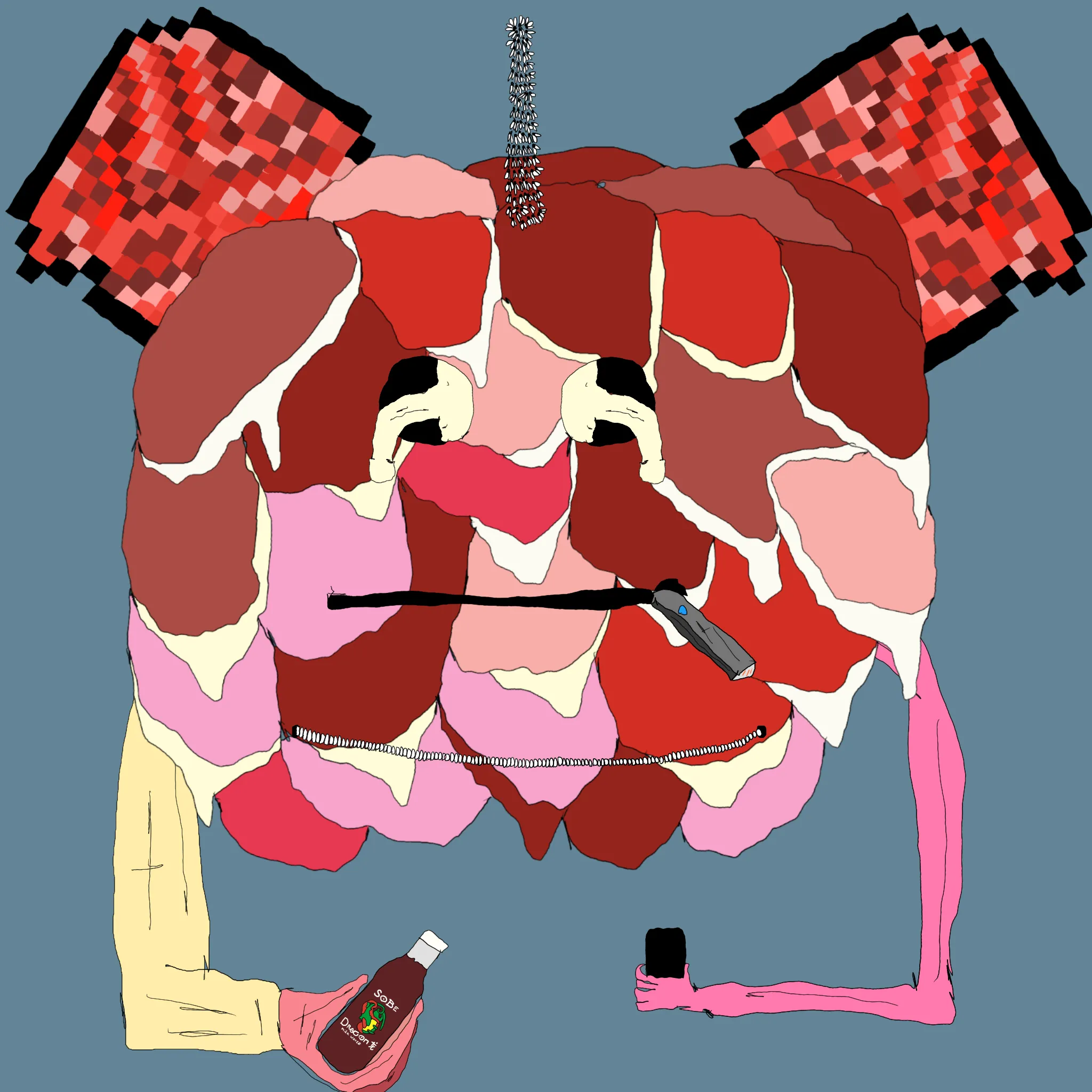 gristle buddee #815 has birthed flaccidly into the world. the next evolution of digital art is here and it's fuckable.