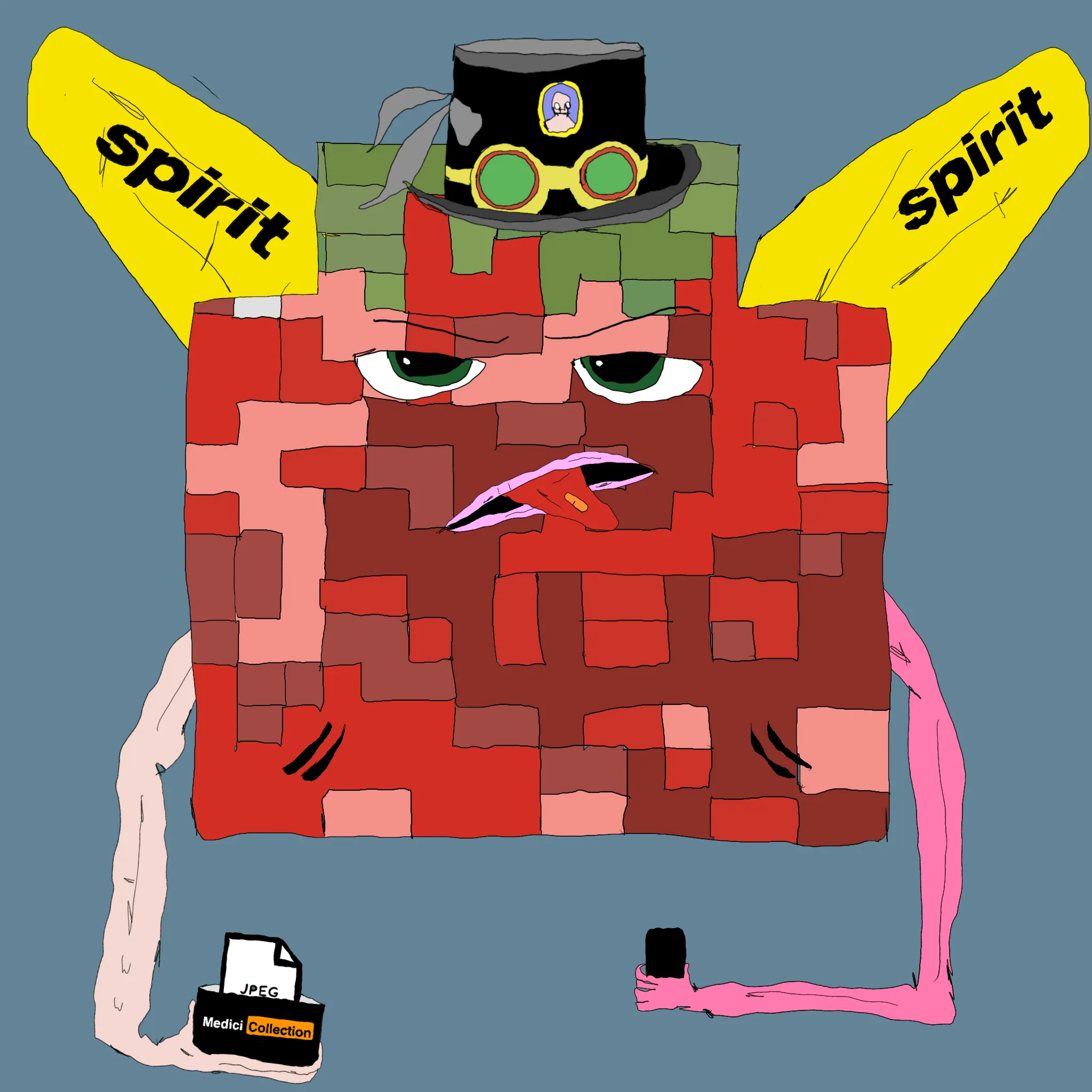 gristle buddee #695 has birthed flaccidly into the world. the next evolution of digital art is here and it's fuckable.