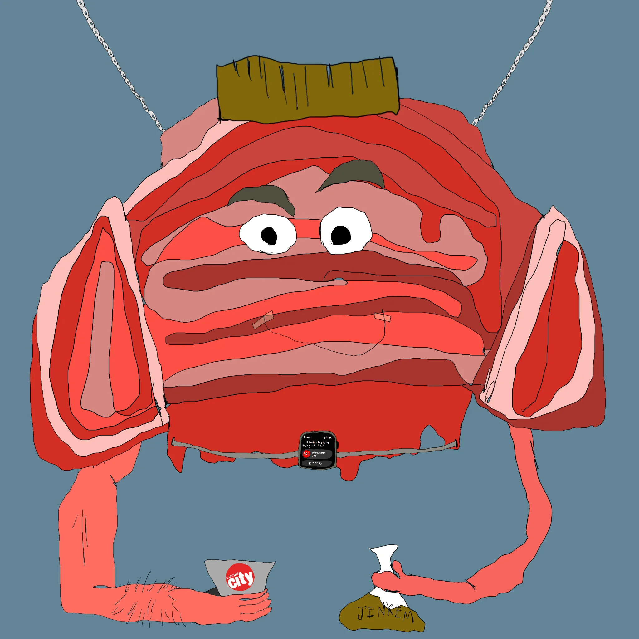 gristle buddee #1349 has birthed flaccidly into the world. the next evolution of digital art is here and it's fuckable.
