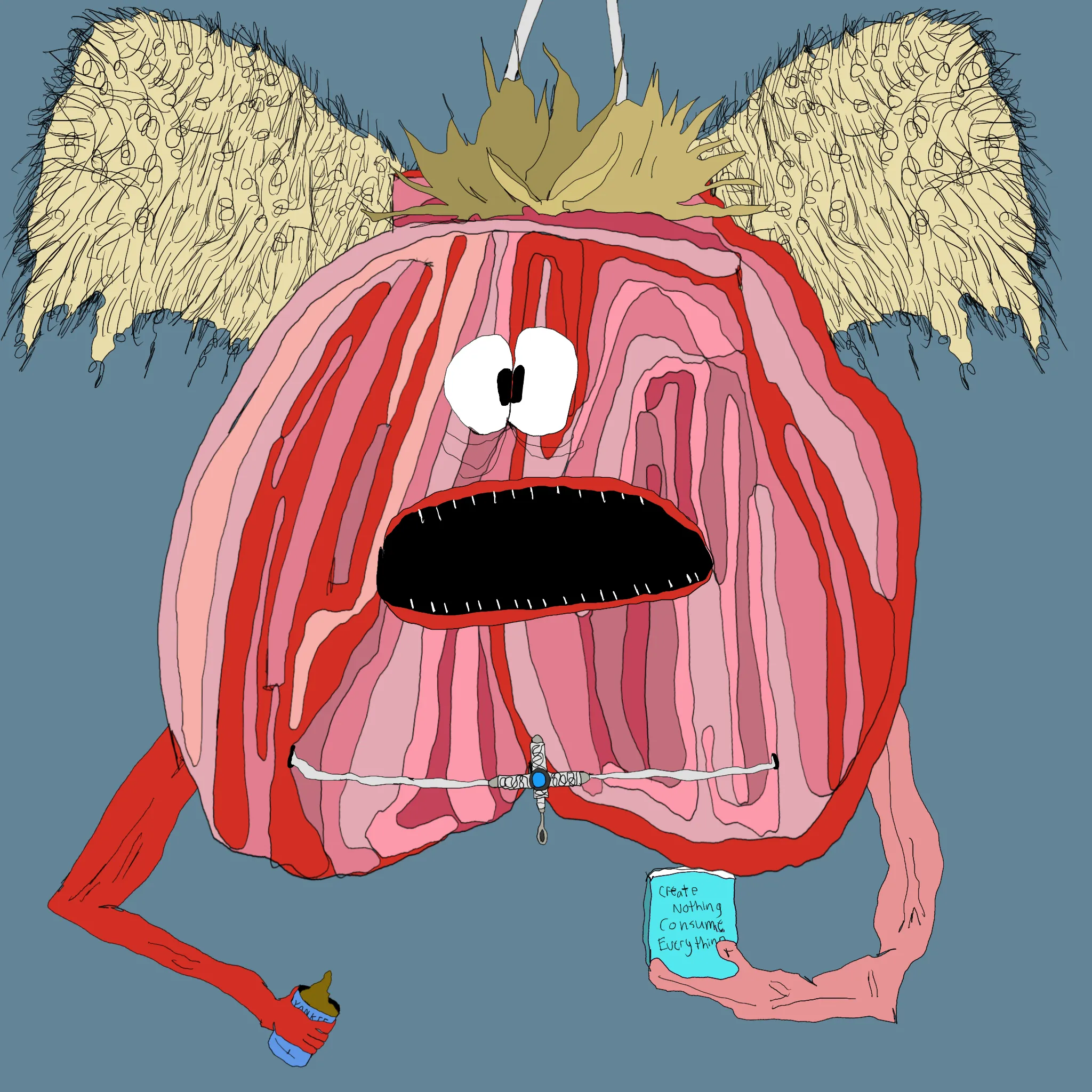 gristle buddee #785 has birthed flaccidly into the world. the next evolution of digital art is here and it's fuckable.