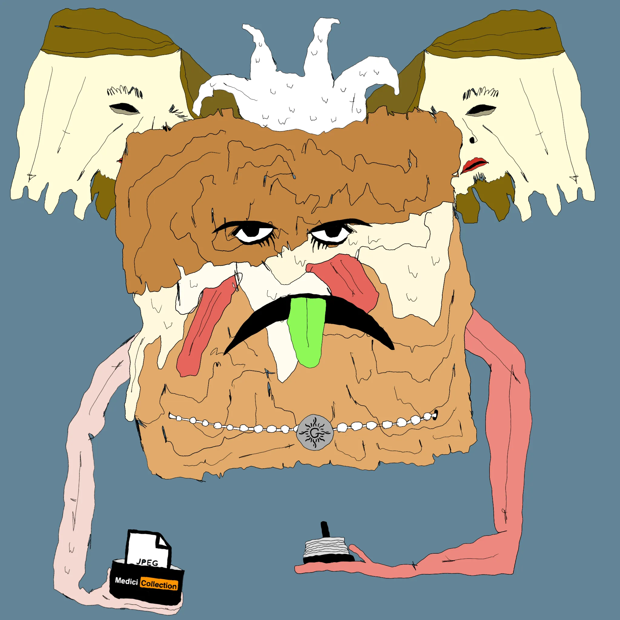 gristle buddee #1386 has birthed flaccidly into the world. the next evolution of digital art is here and it's fuckable.