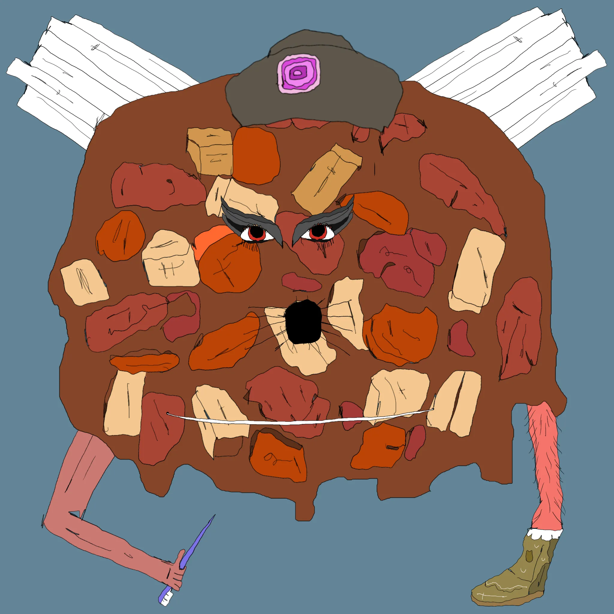 gristle buddee #500 has birthed flaccidly into the world. the next evolution of digital art is here and it's fuckable.
