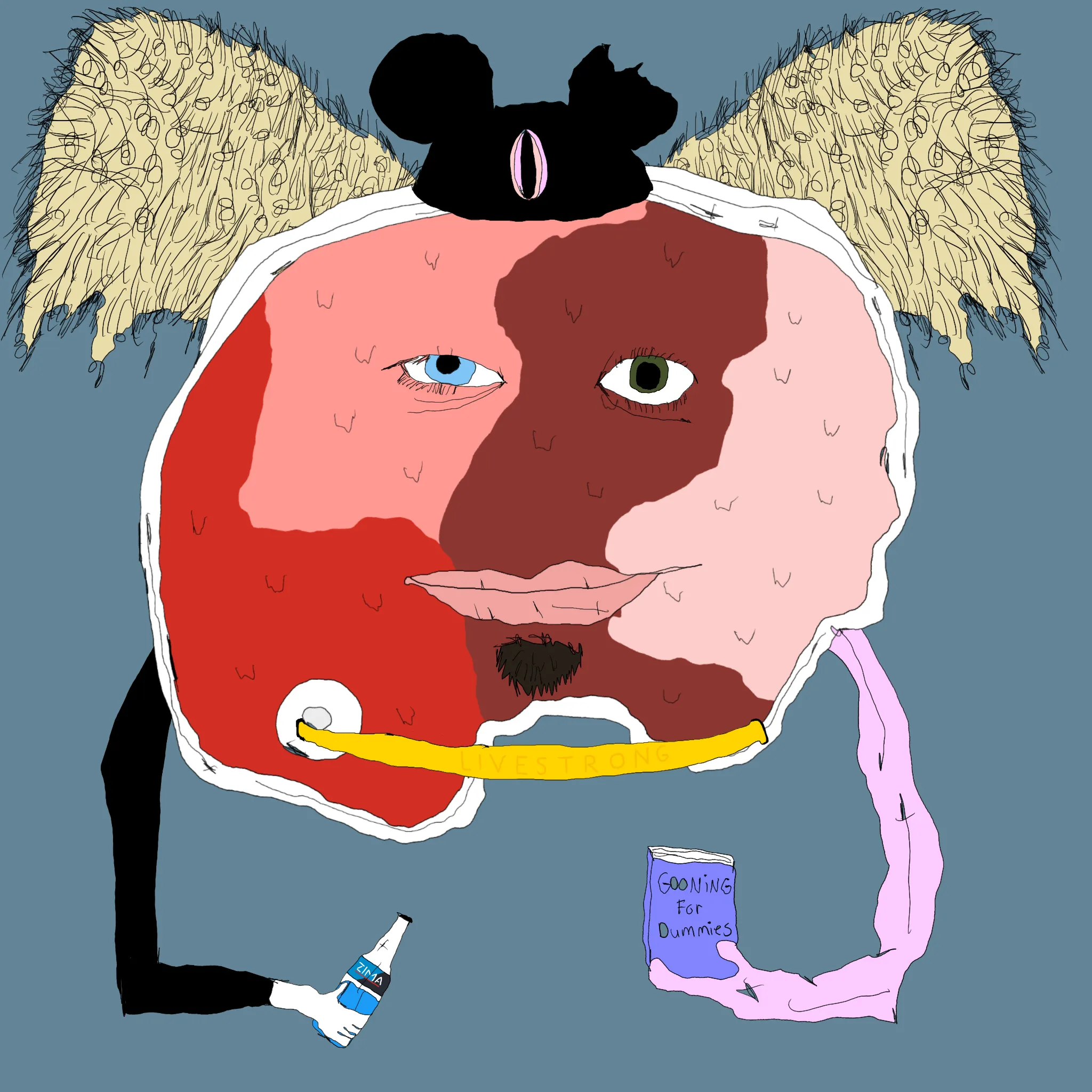 gristle buddee #90 has birthed flaccidly into the world. the next evolution of digital art is here and it's fuckable.