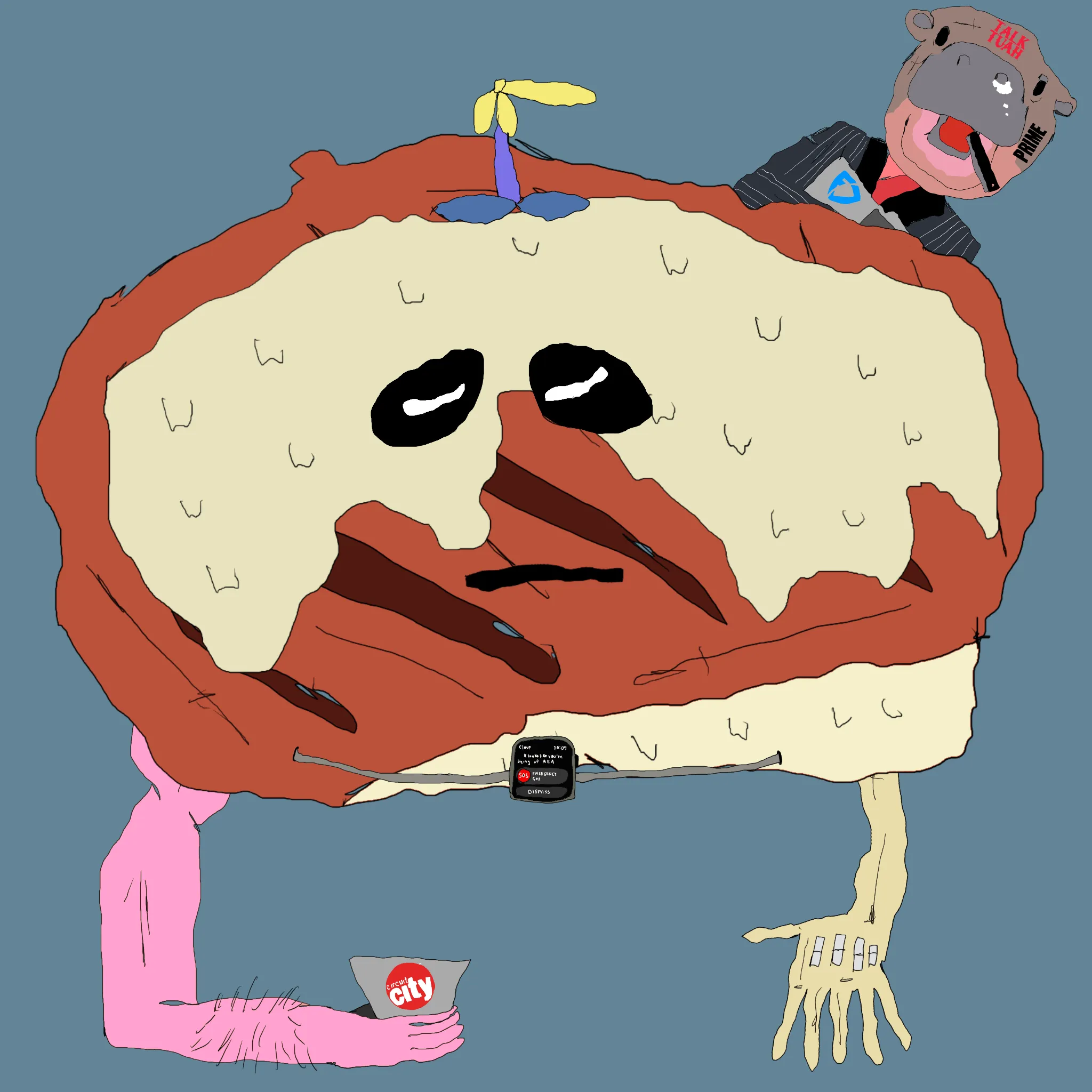 gristle buddee #1749 has birthed flaccidly into the world. the next evolution of digital art is here and it's fuckable.