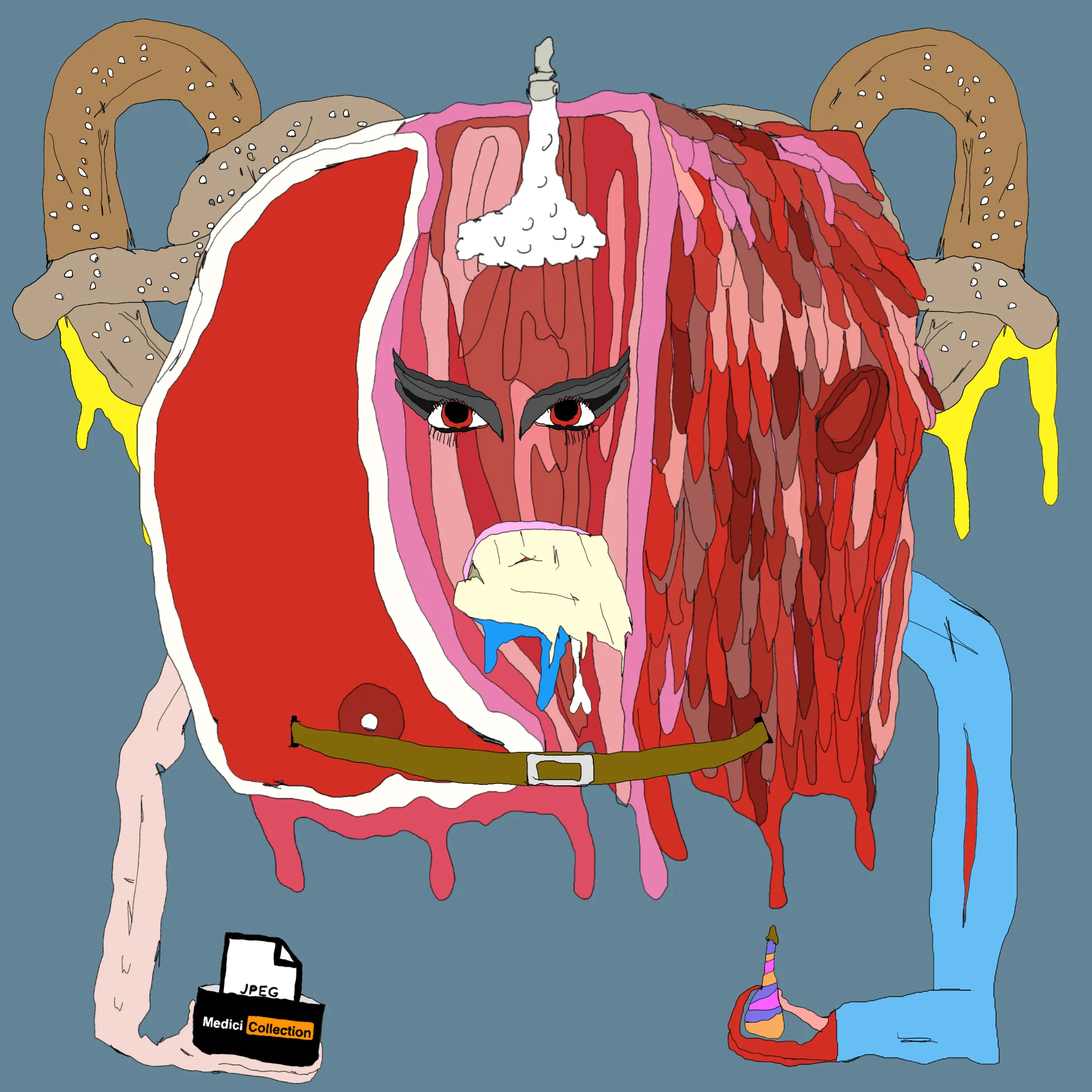 gristle buddee #707 has birthed flaccidly into the world. the next evolution of digital art is here and it's fuckable.