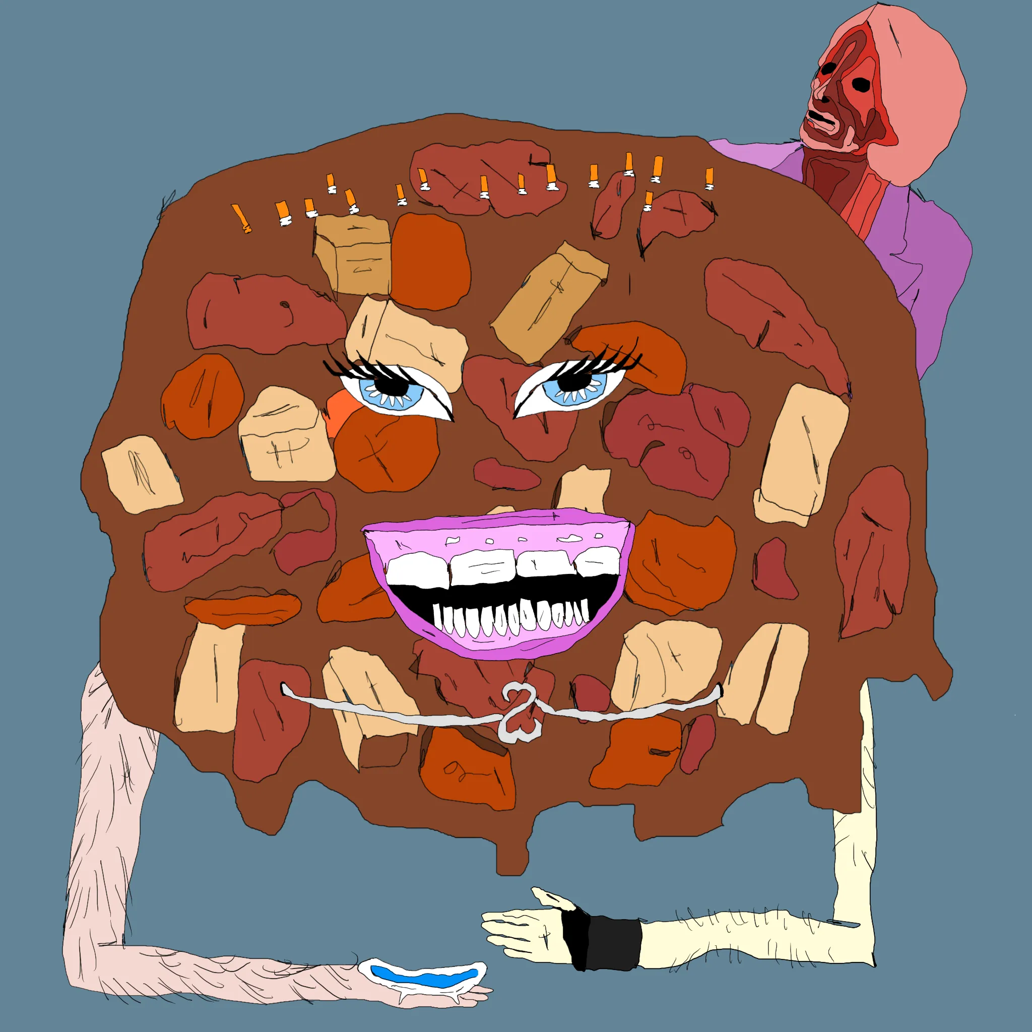 gristle buddee #1559 has birthed flaccidly into the world. the next evolution of digital art is here and it's fuckable.