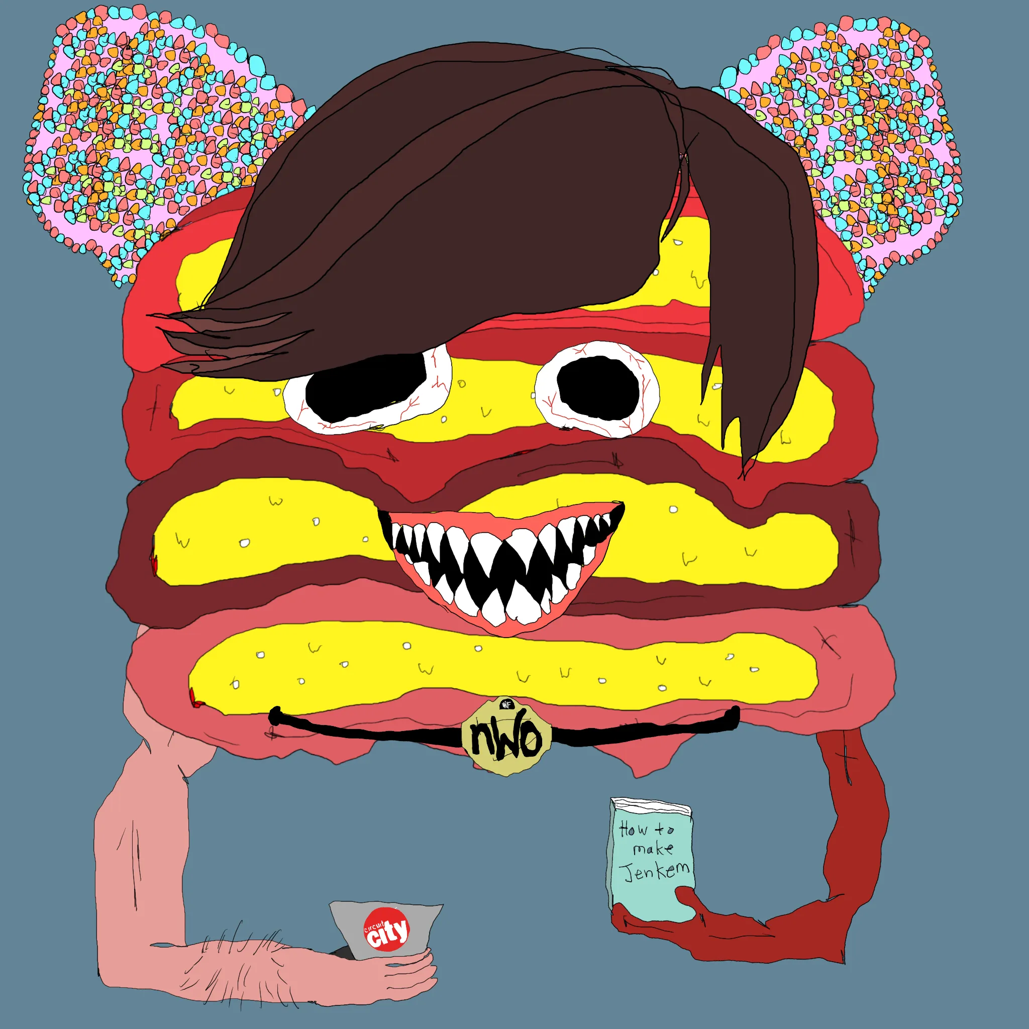 gristle buddee #1603 has birthed flaccidly into the world. the next evolution of digital art is here and it's fuckable.