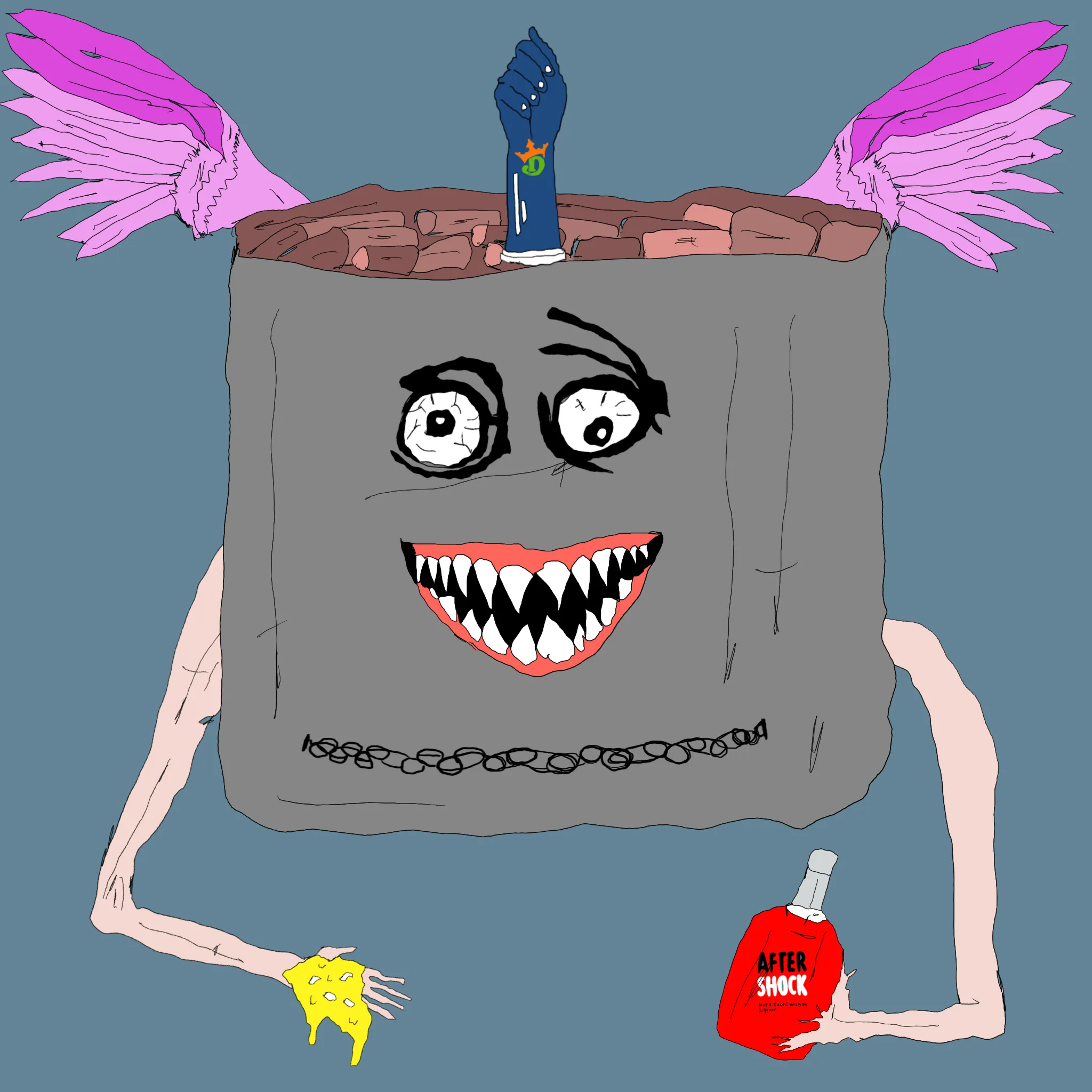 gristle buddee #547 has birthed flaccidly into the world. the next evolution of digital art is here and it's fuckable.