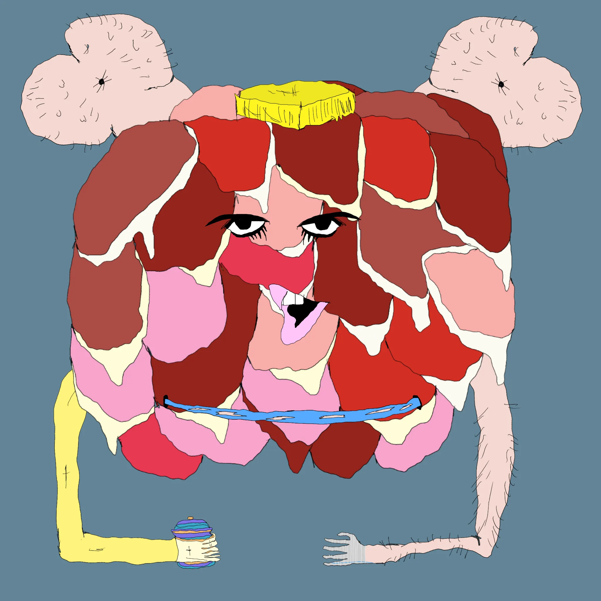 gristle buddee #1847 has birthed flaccidly into the world. the next evolution of digital art is here and it's fuckable.