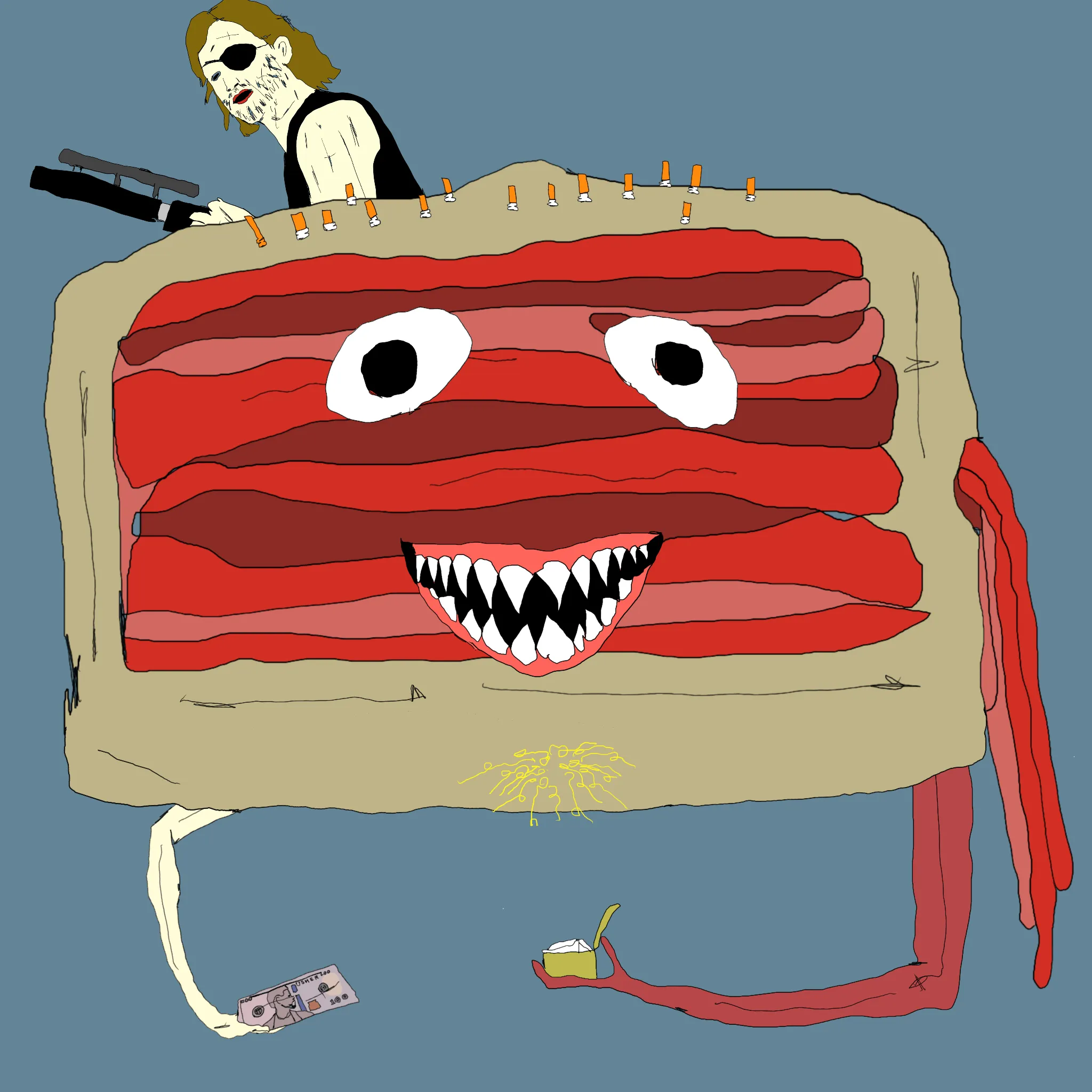 gristle buddee #1463 has birthed flaccidly into the world. the next evolution of digital art is here and it's fuckable.
