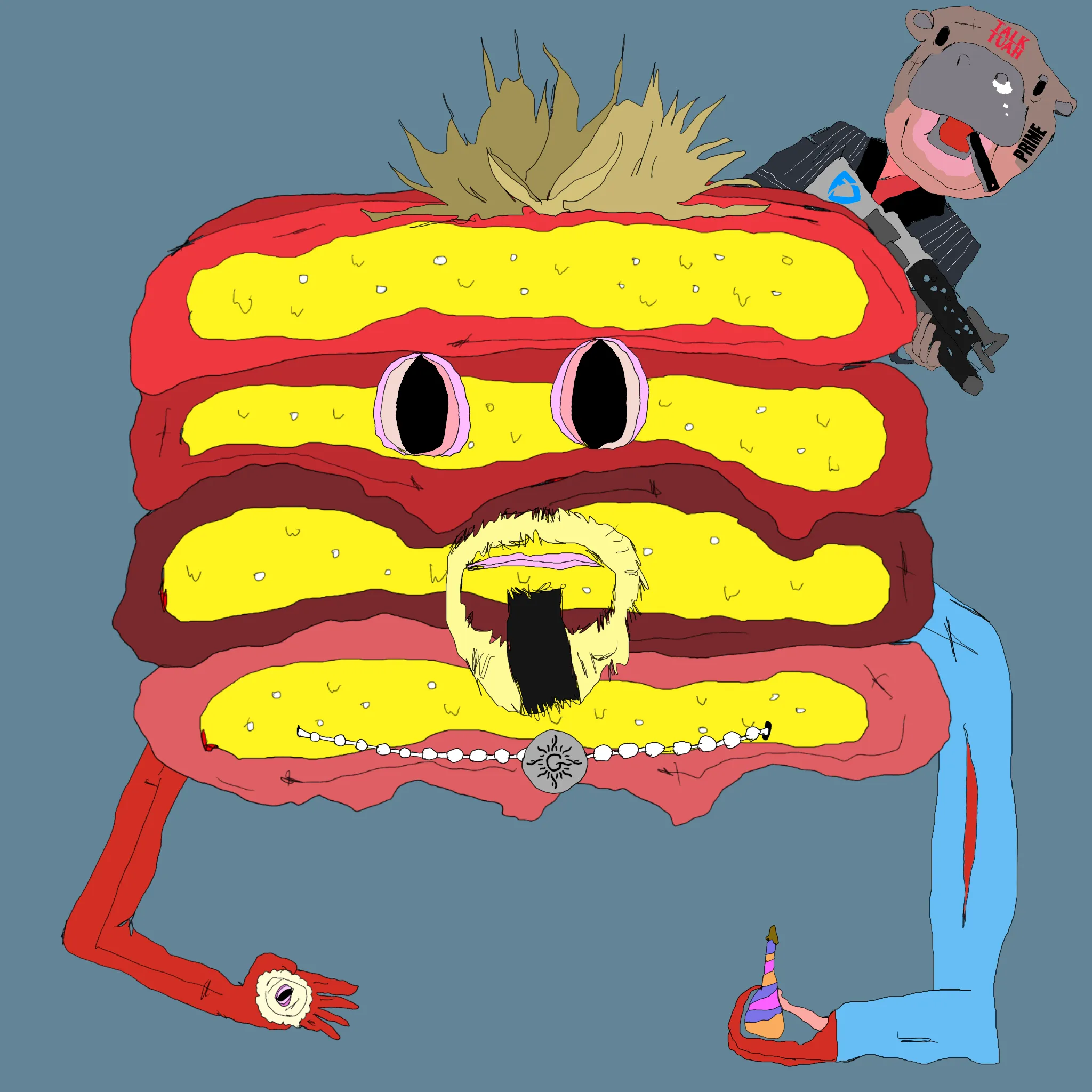 gristle buddee #822 has birthed flaccidly into the world. the next evolution of digital art is here and it's fuckable.