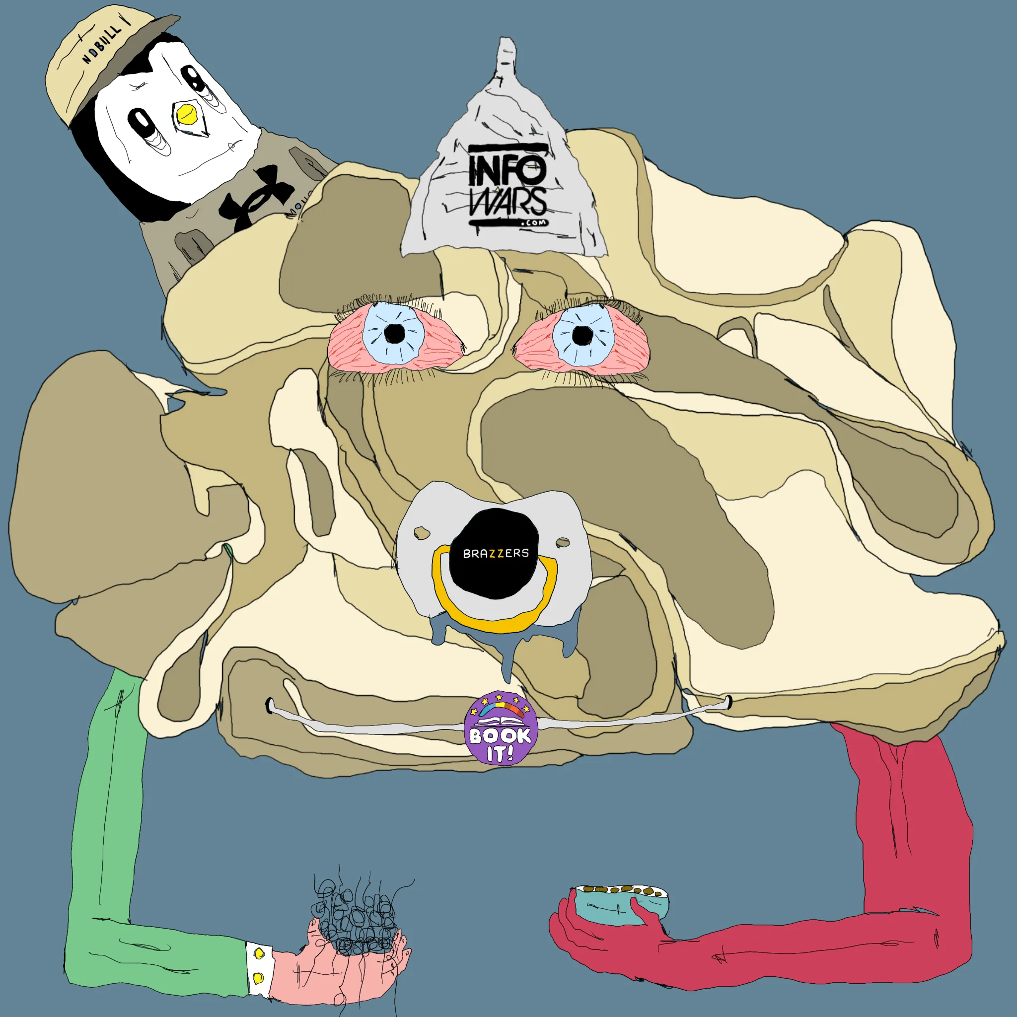 gristle buddee #471 has birthed flaccidly into the world. the next evolution of digital art is here and it's fuckable.