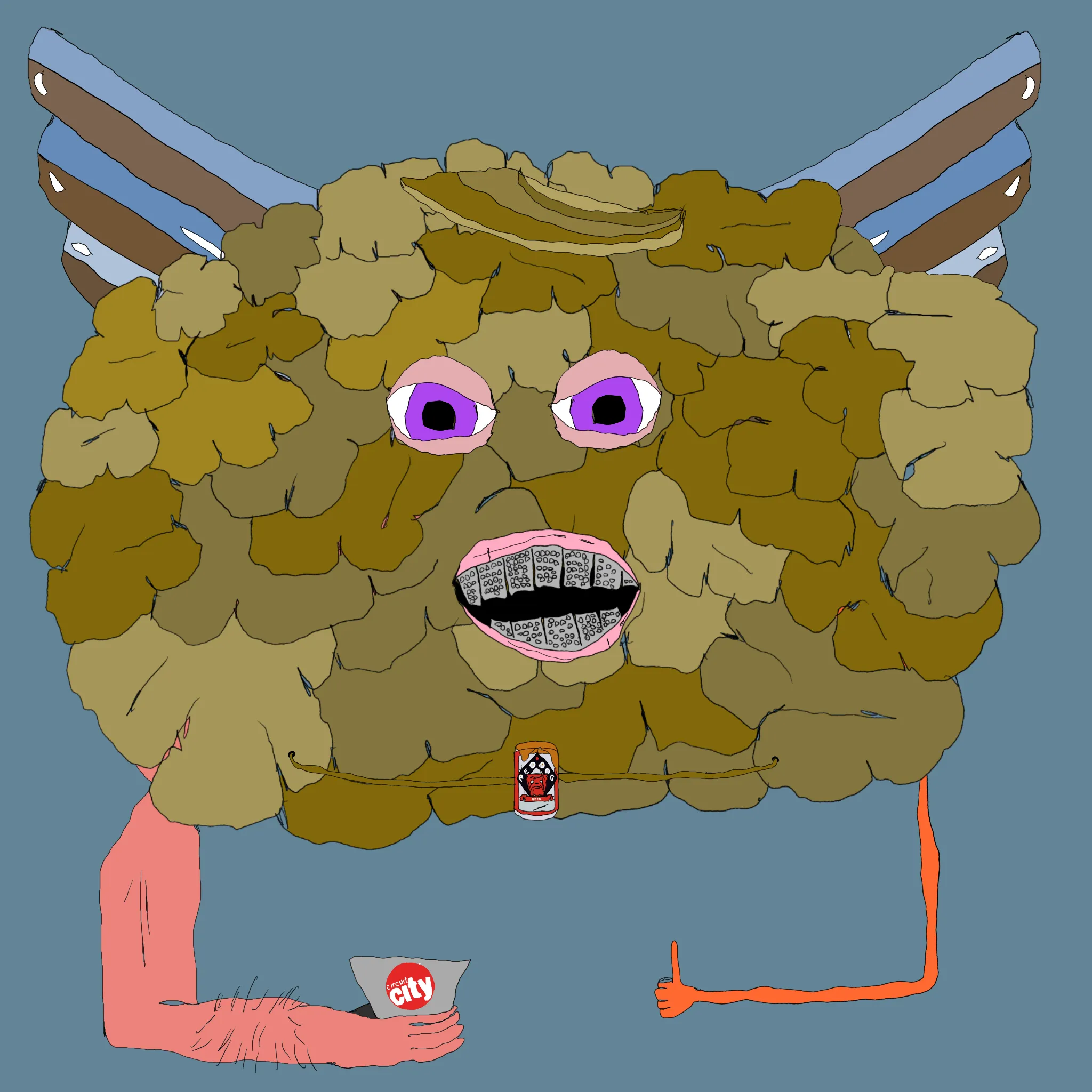 gristle buddee #476 has birthed flaccidly into the world. the next evolution of digital art is here and it's fuckable.