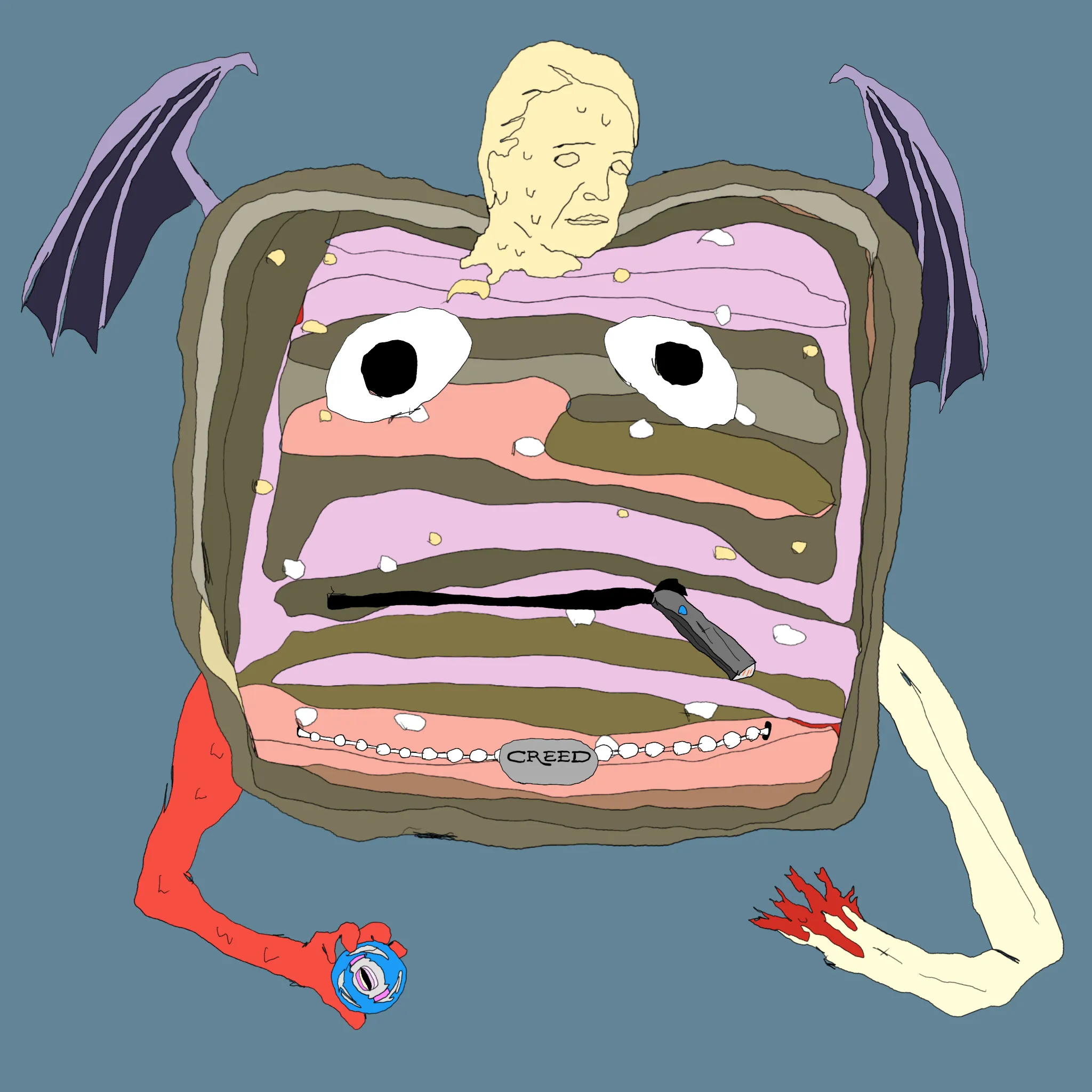 gristle buddee #1539 has birthed flaccidly into the world. the next evolution of digital art is here and it's fuckable.