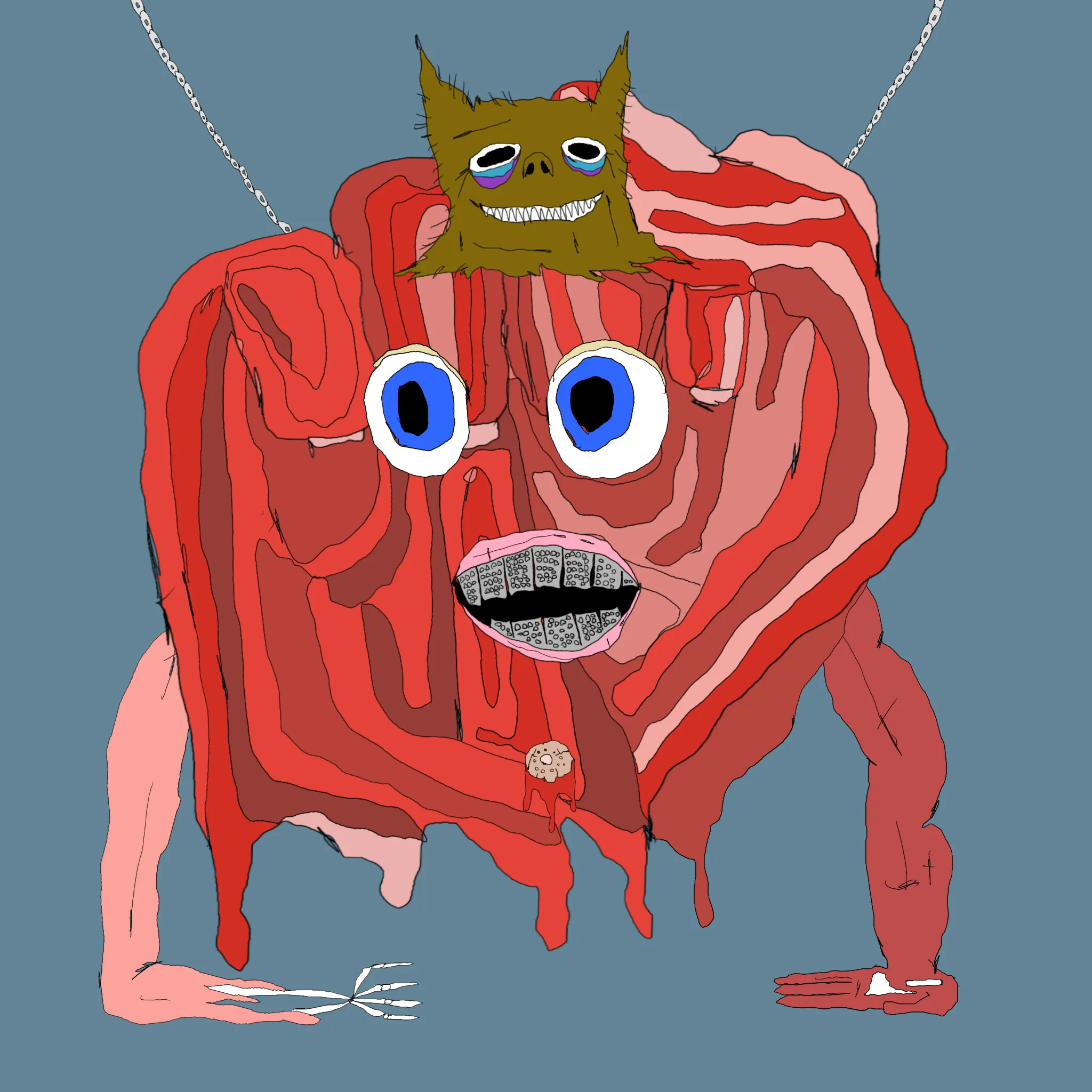 gristle buddee #1267 has birthed flaccidly into the world. the next evolution of digital art is here and it's fuckable.