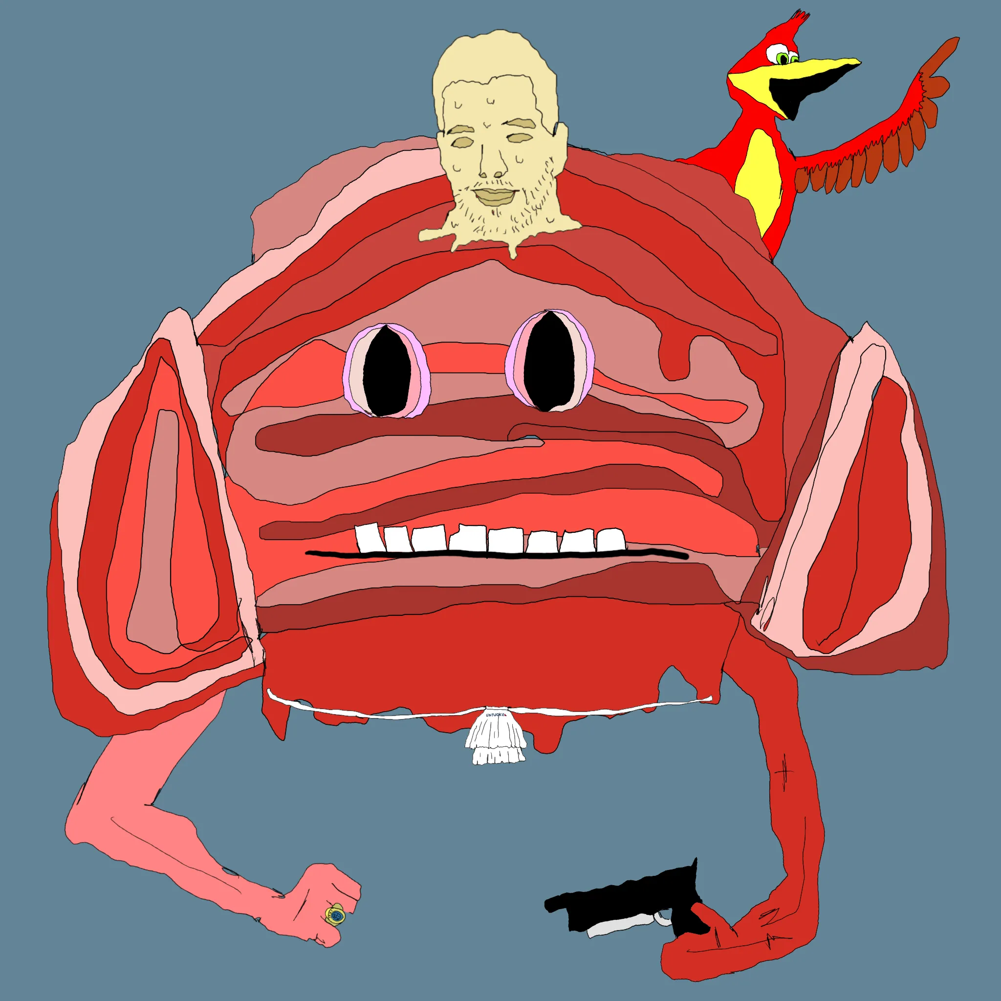 gristle buddee #1915 has birthed flaccidly into the world. the next evolution of digital art is here and it's fuckable.