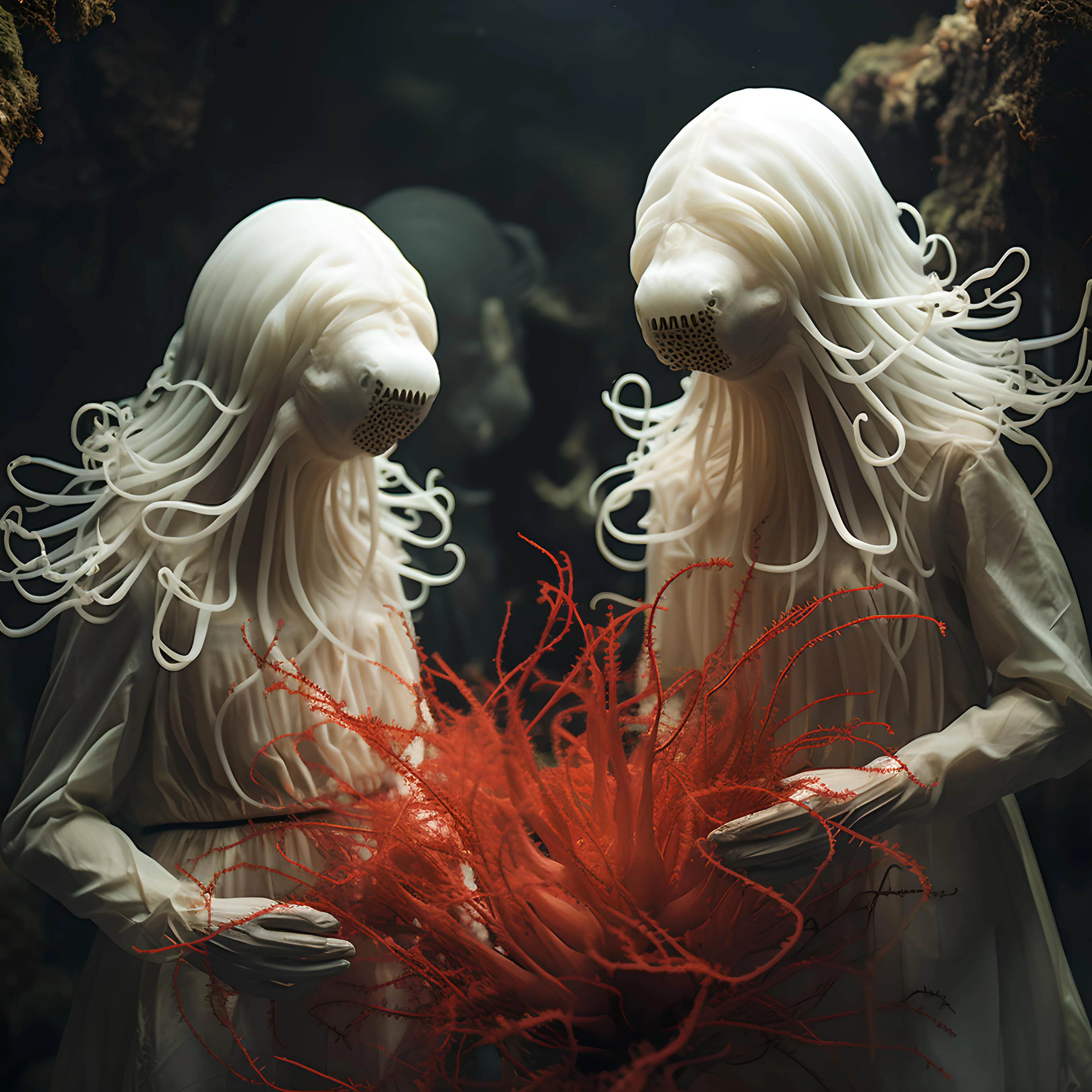 Anima Profunda
Surreal of the sea,
Persona under water,
Water of fish,
Mind of scales,
Deep soul,
Peace of fish.
Fish of water
Sacred Mind
Under Eter
Deep in Sea
Universa Eterna

AI | Digital | Sacred Geometry
3840x3840
PNG

ÆCHO
Domingo Pablo 2023
@domingoypablo