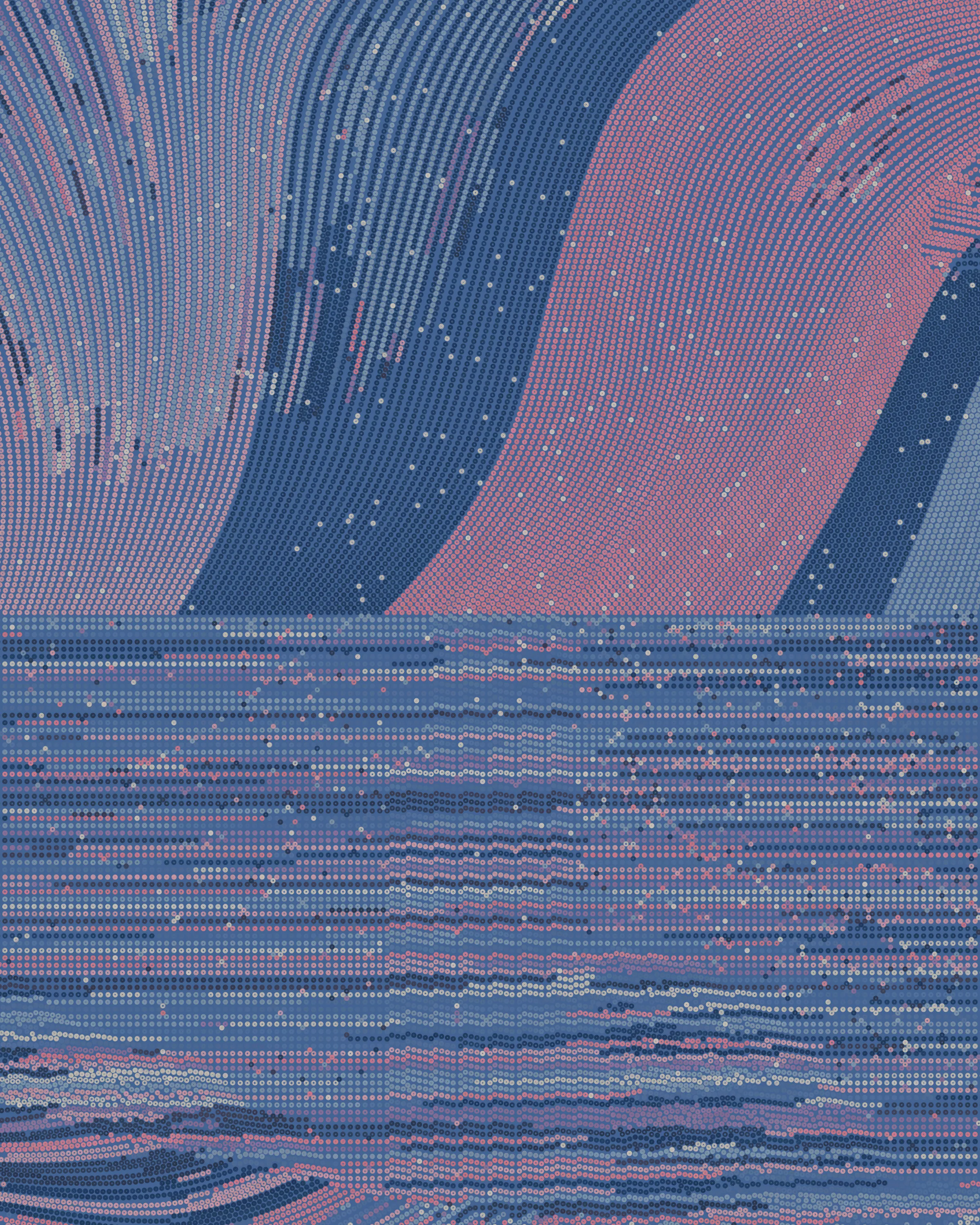 QQL is a collaborative experiment in generative art by Tyler Hobbs and Indigo Mané. This piece was co-created with freddie.eth.
