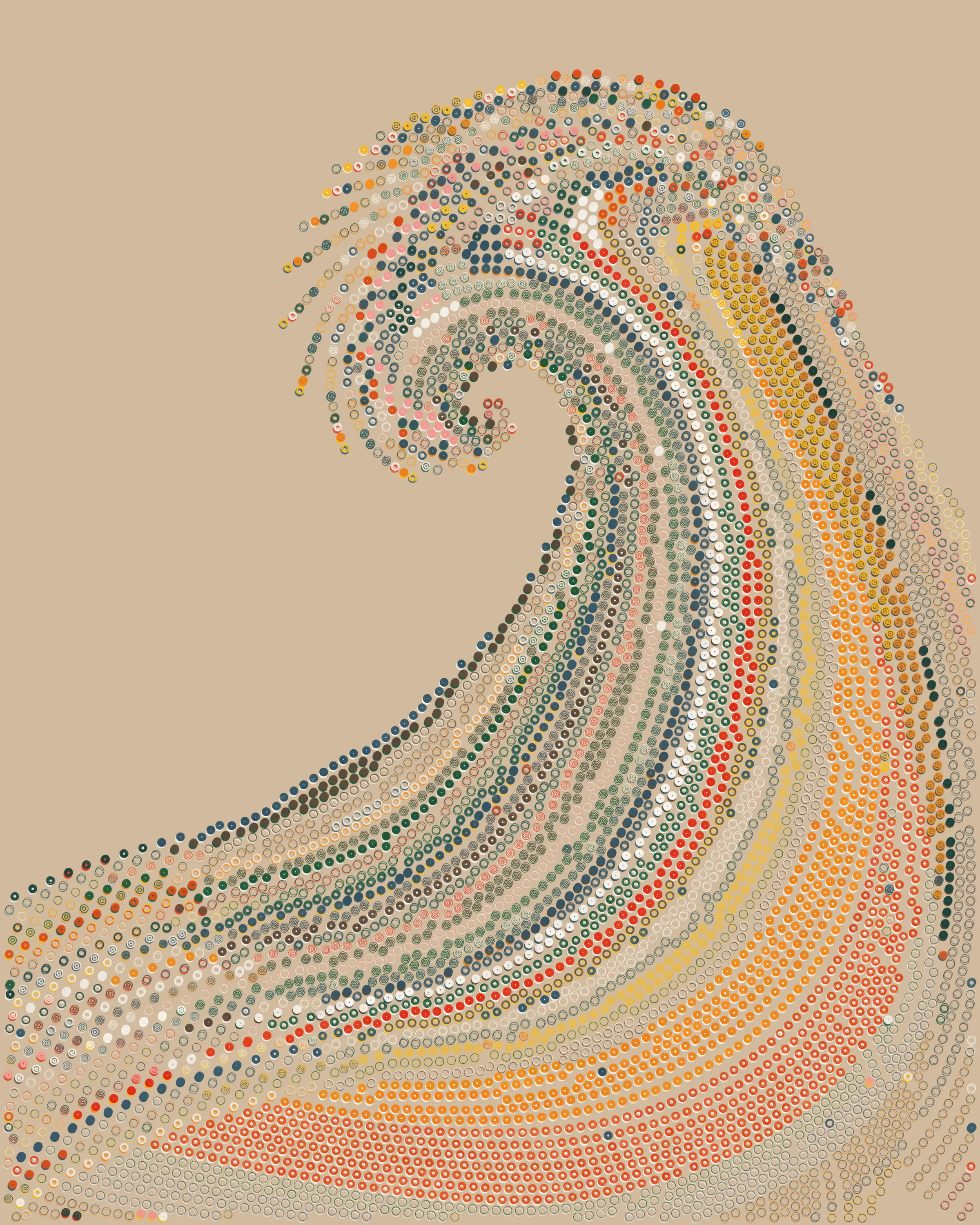 QQL is a collaborative experiment in generative art by Tyler Hobbs and Indigo Mané. This piece was co-created with qql.simplyanders.eth.