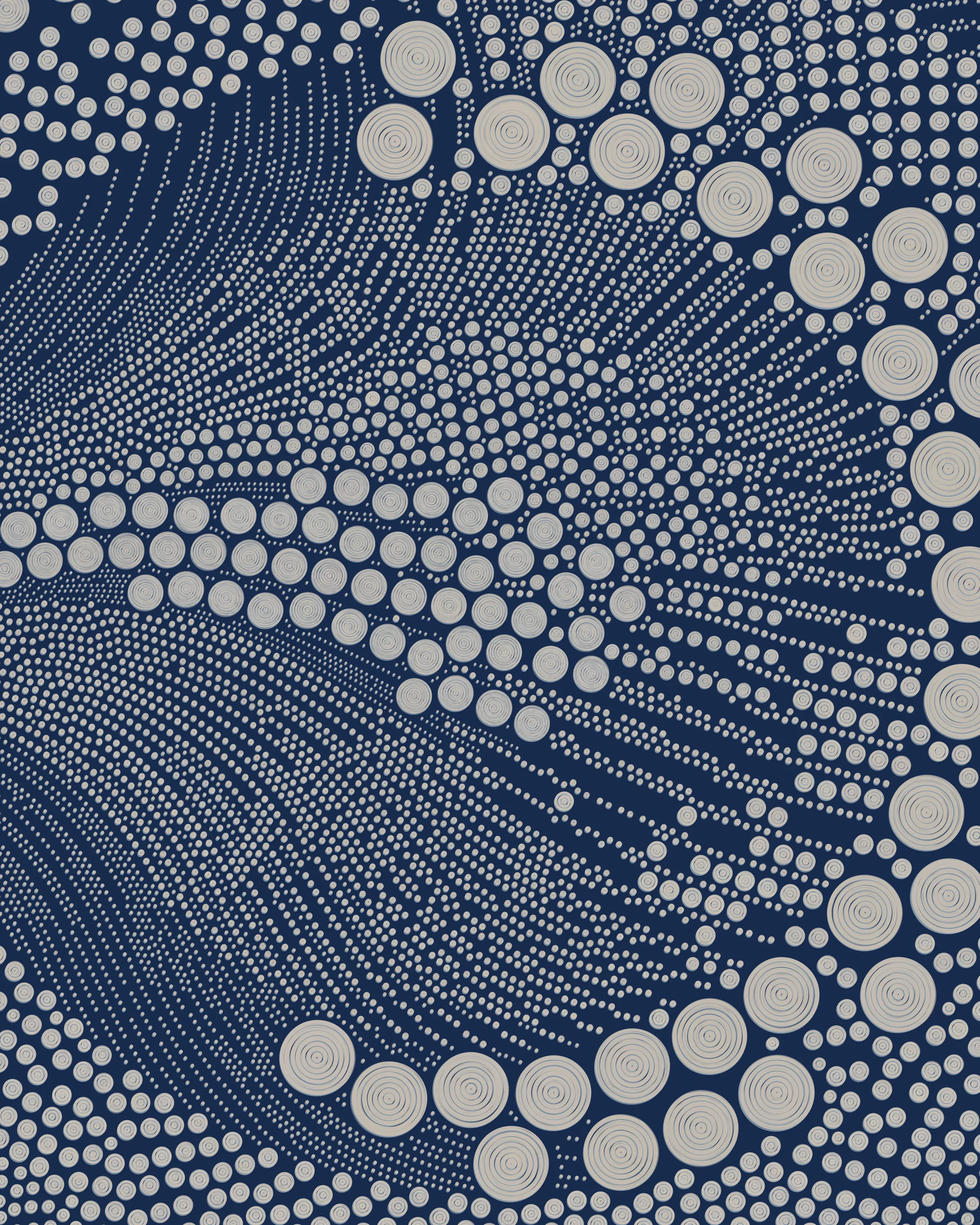 QQL is a collaborative experiment in generative art by Tyler Hobbs and Indigo Mané. This piece was co-created with dlc.eth.
