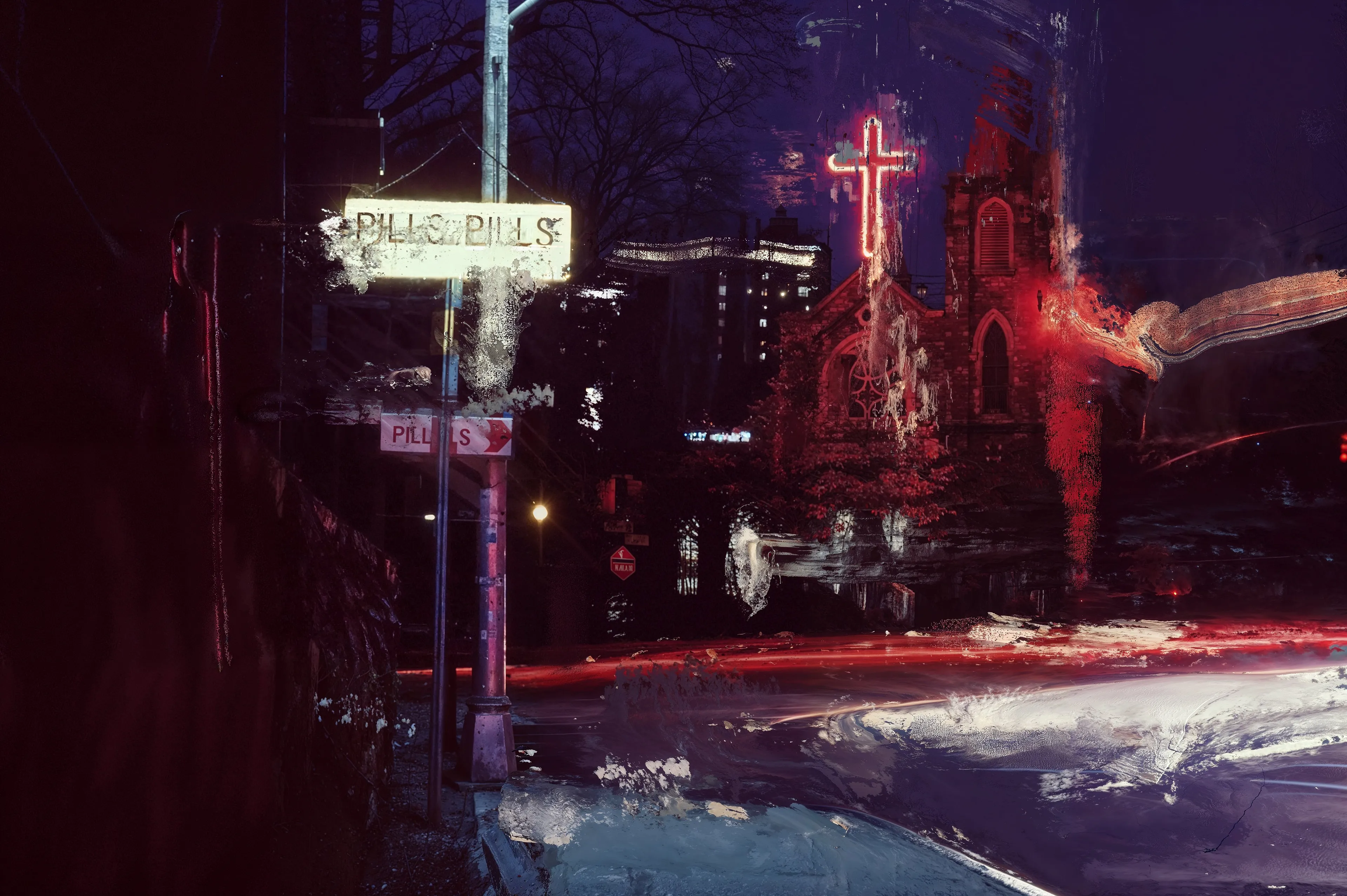 THIS TECHNOCRATIC TOWN

Norman Harman

Postpainting

Circa 2025