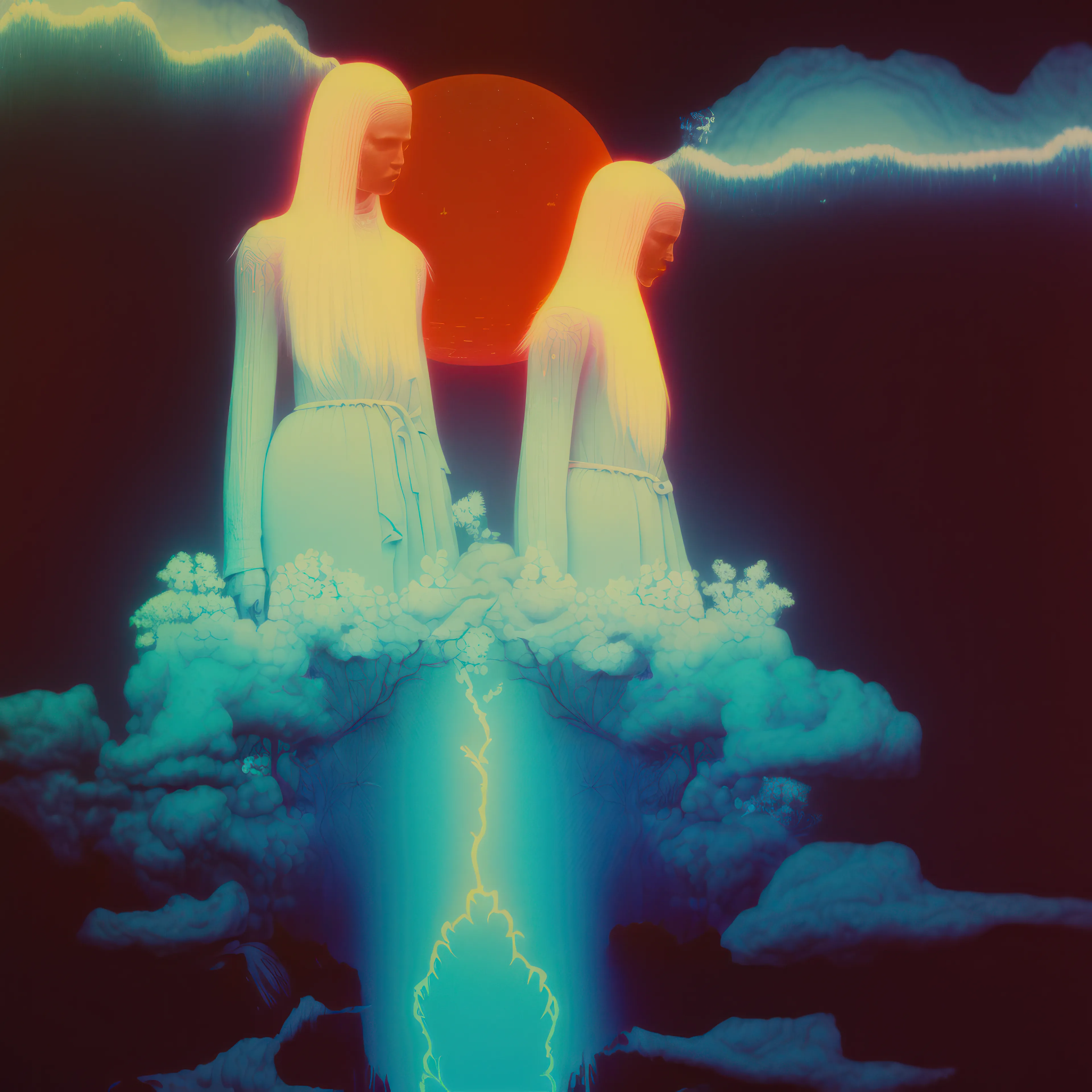 Transcendents of the digital twin.

Jennifer Panepinto aka QuantumSpirit is a visual artist combining analog and digital processes, using a range of mediums from Polaroid to AI Art. Her artworks are inspired by her own journey with mental health, exploring both positive and dark concepts. Jennifer is also inspired by the conscious mind and metaphysics. The dreamy nature of her work reflects these ideas.