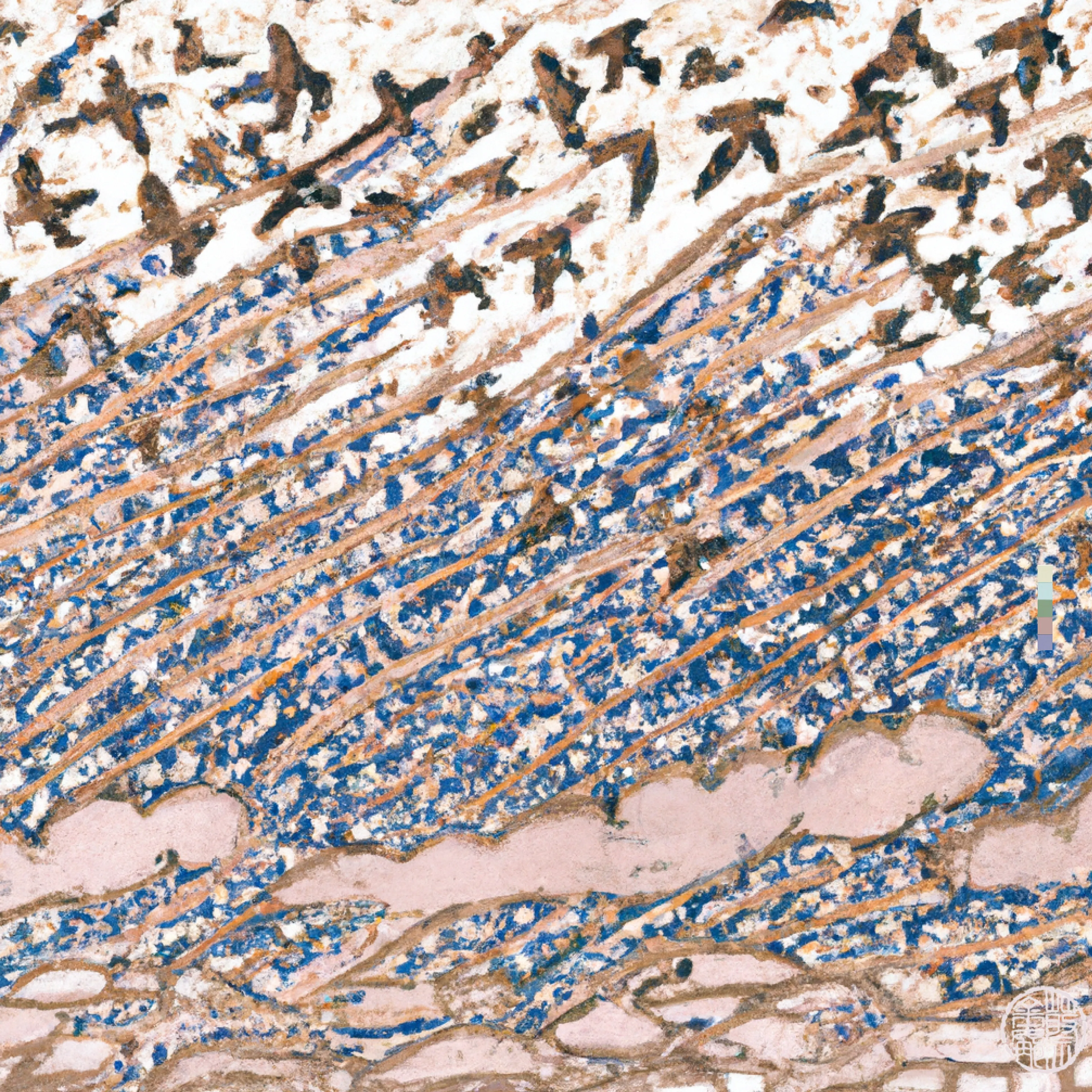 A collection where we look up… I live in a place of vast, ever changing skies, expansive ocean and abundant bird life. It is a rich, shifting beauty of atmospheric space and calming nature that I have the privilege to see every day. This collection invites you to see the world through my eyes. “With no body worthy of offering, I long to present you the sky above. To hand over everything to you.” - Yumi Fuzuki · Love Georgina × DALL·E