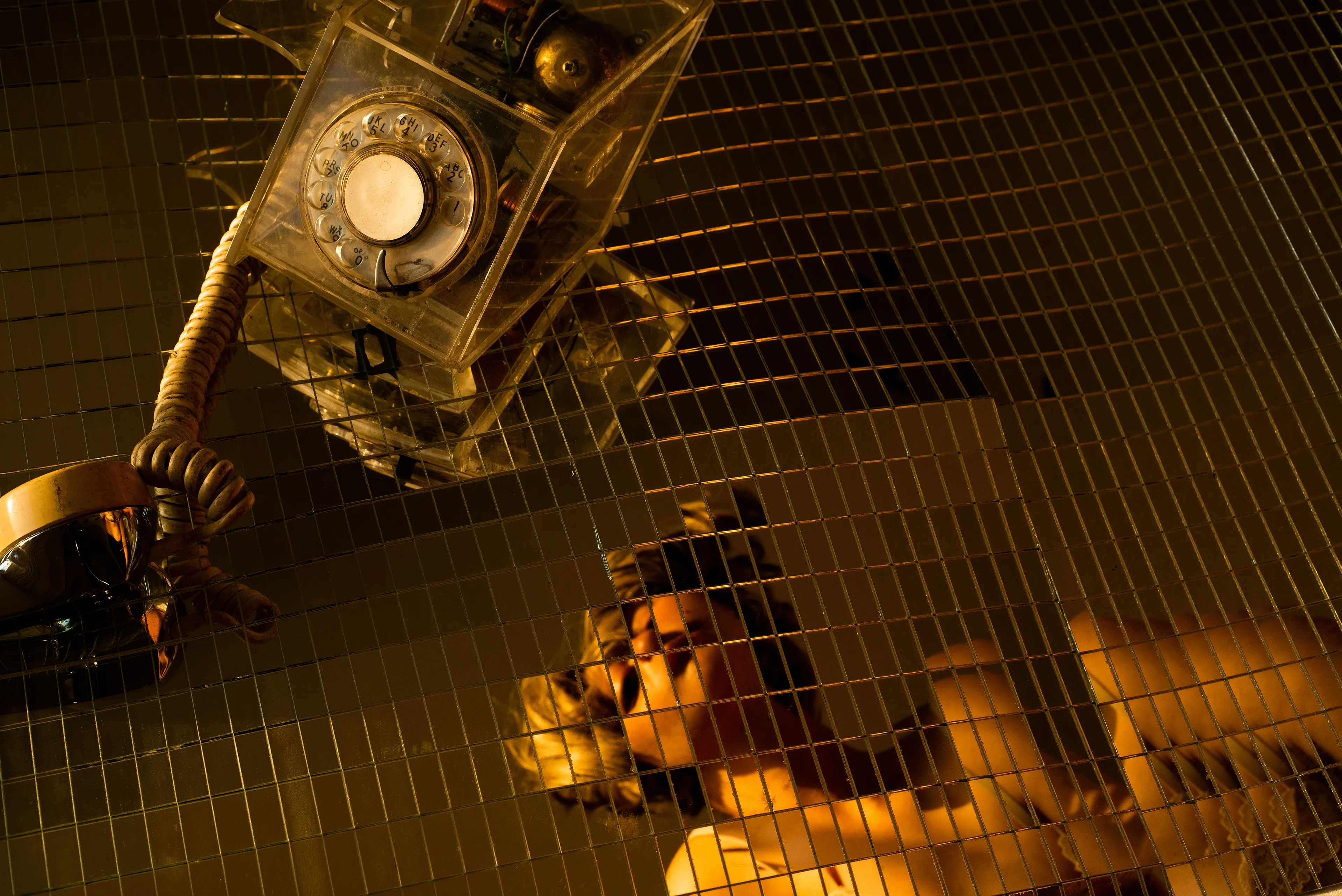Grid Mirror (Self-Portrait) by Tania Franco Klein