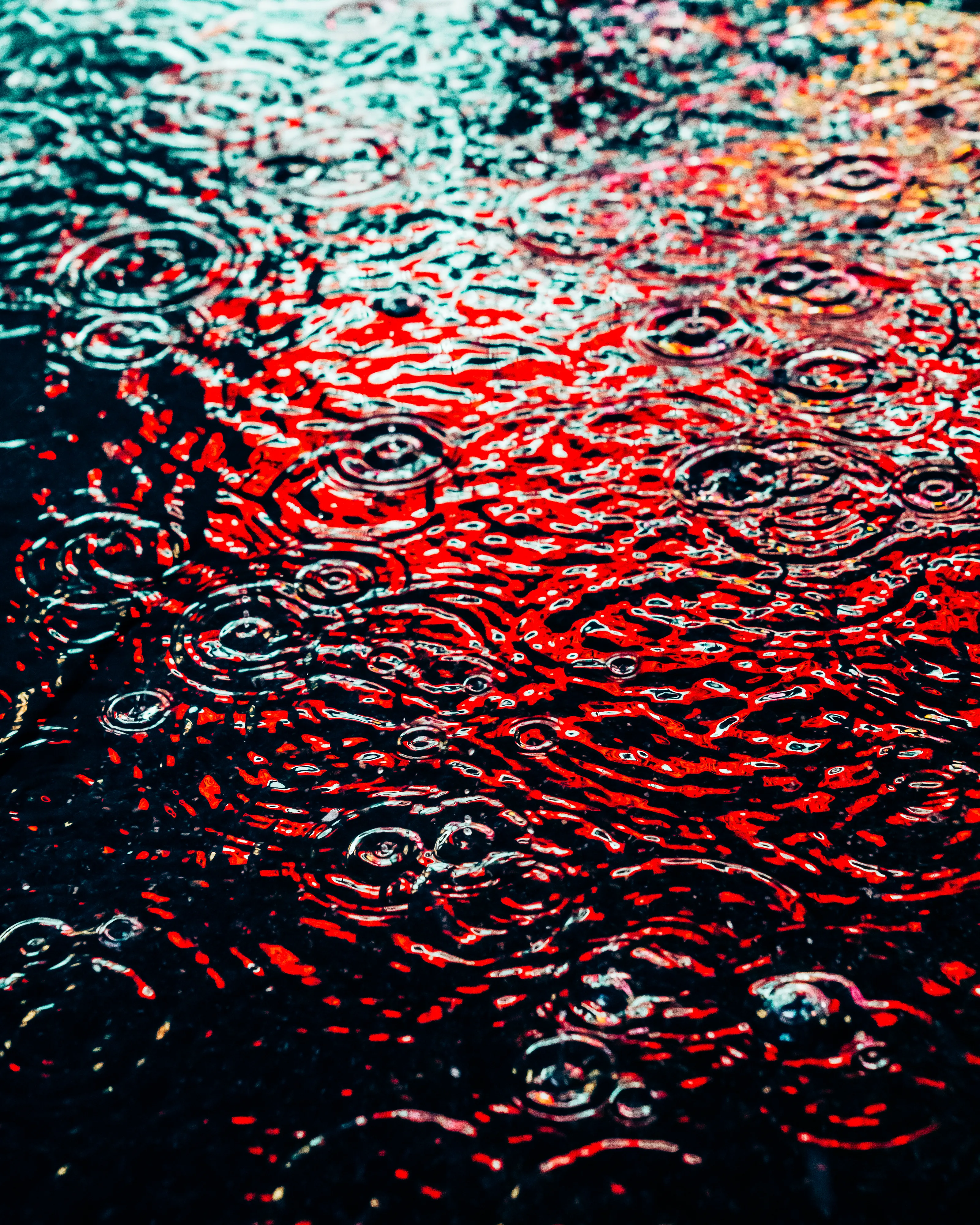 Drip Drop is an ode to the generative beauty of a universe unwinding. 1111 1/1 photographs of rain hitting puddles in Times Square, New York City. Rarity is determined by machine vision detecting a wide range of variables.