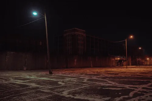 While I was shooting this a group of teenagers told me they were going to explore the abandoned factories behind this lot, it is one of my great regrets not going with them but I took this while feeling FOMO.